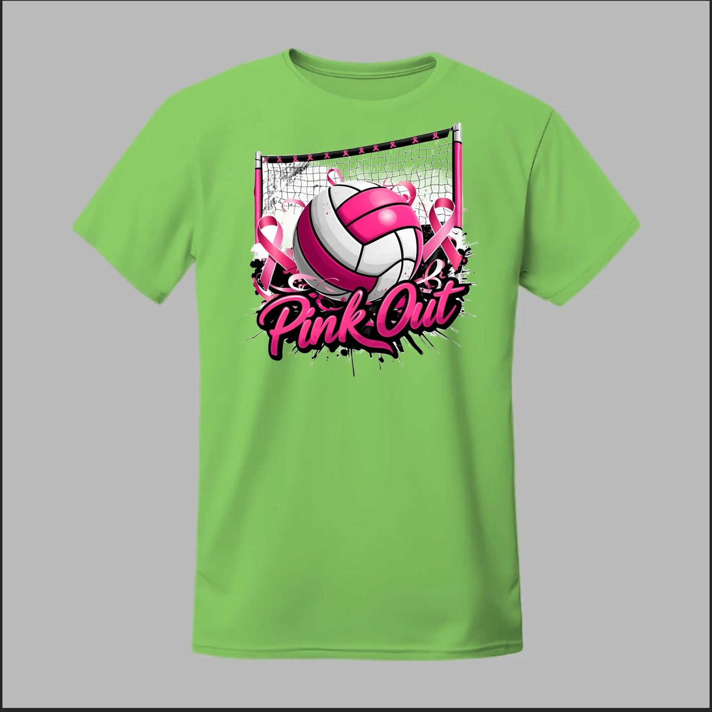 Pink Out Volleyball Tee