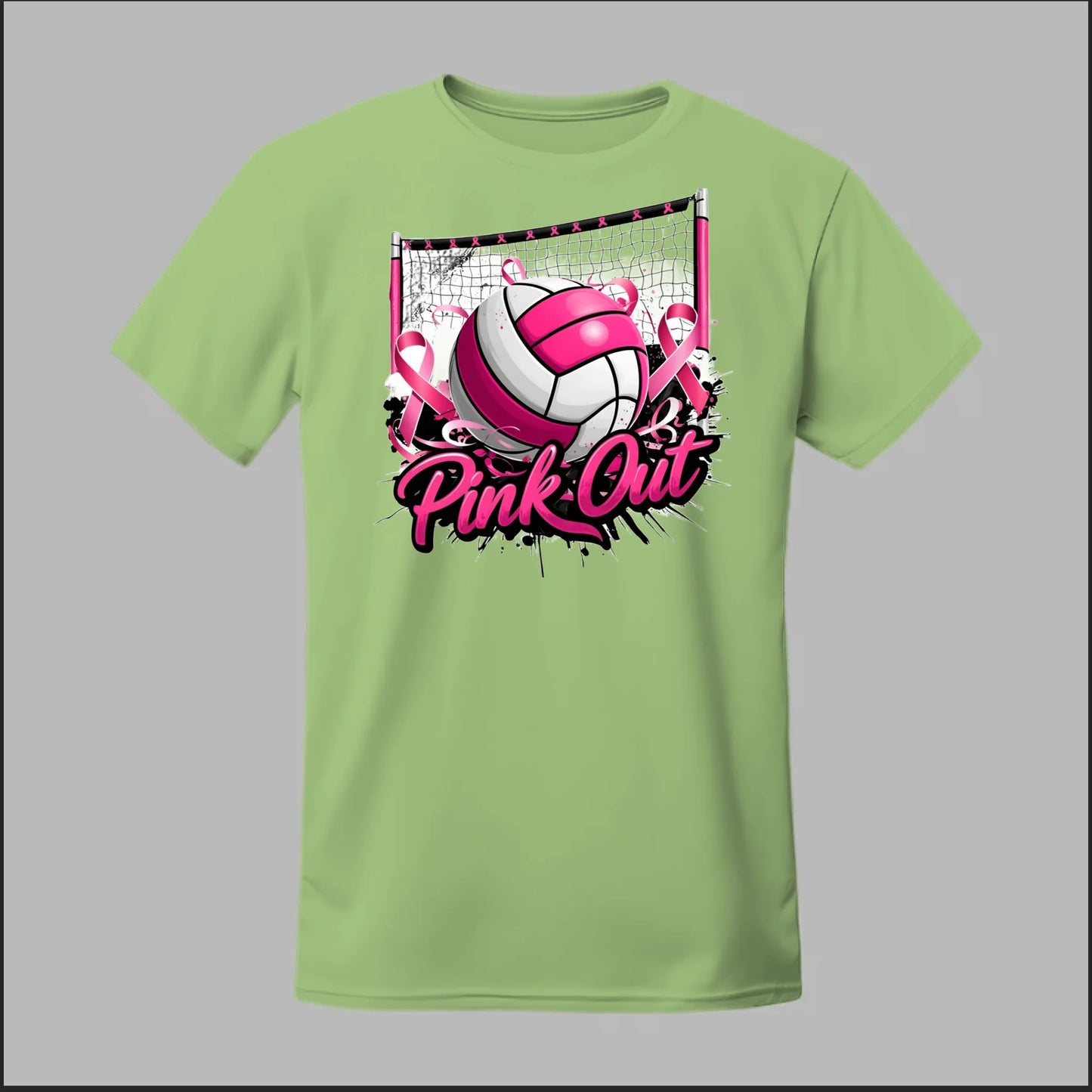 Pink Out Volleyball Tee