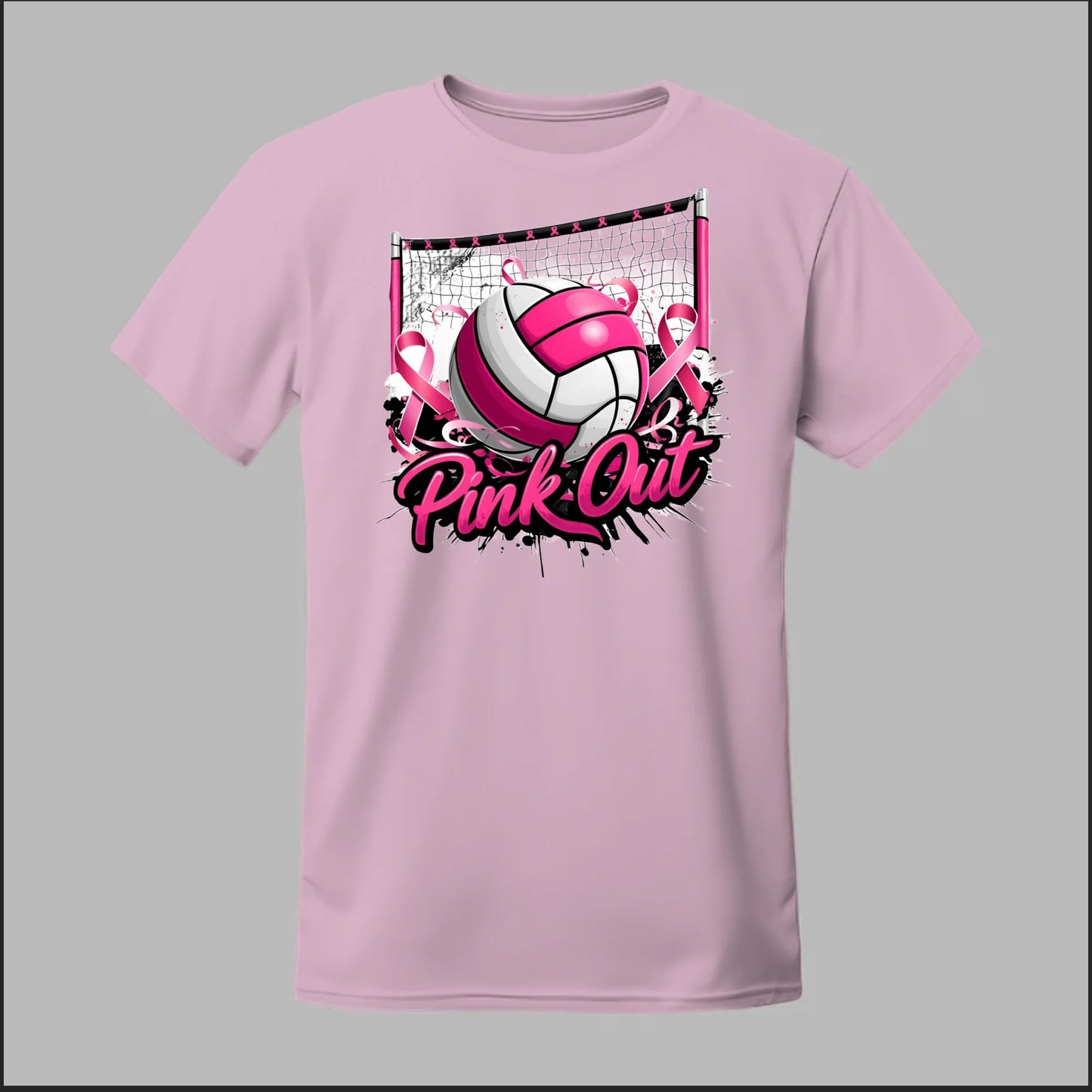 Pink Out Volleyball Tee