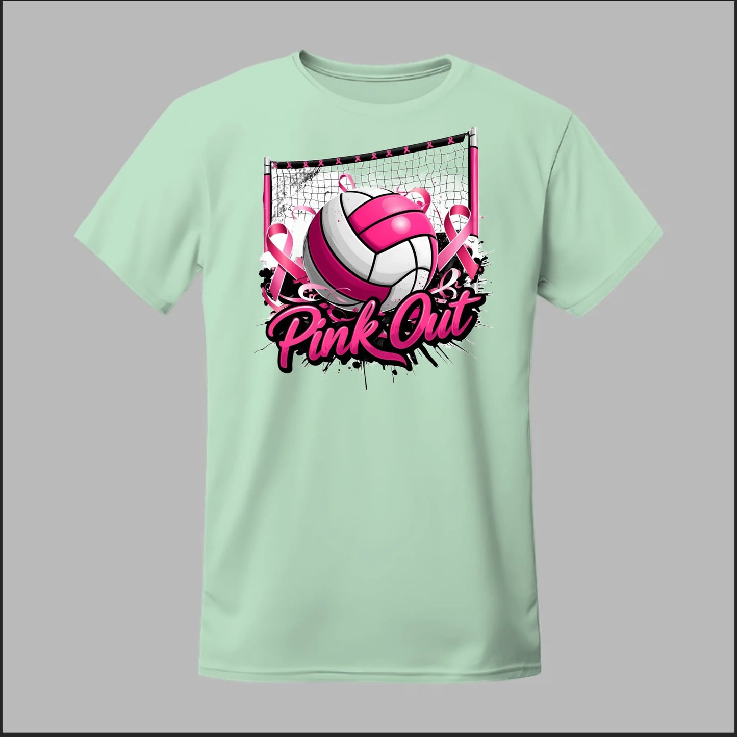 Pink Out Volleyball Tee
