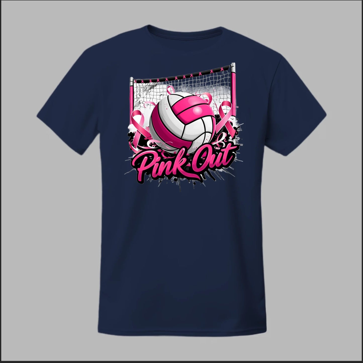 Pink Out Volleyball Tee