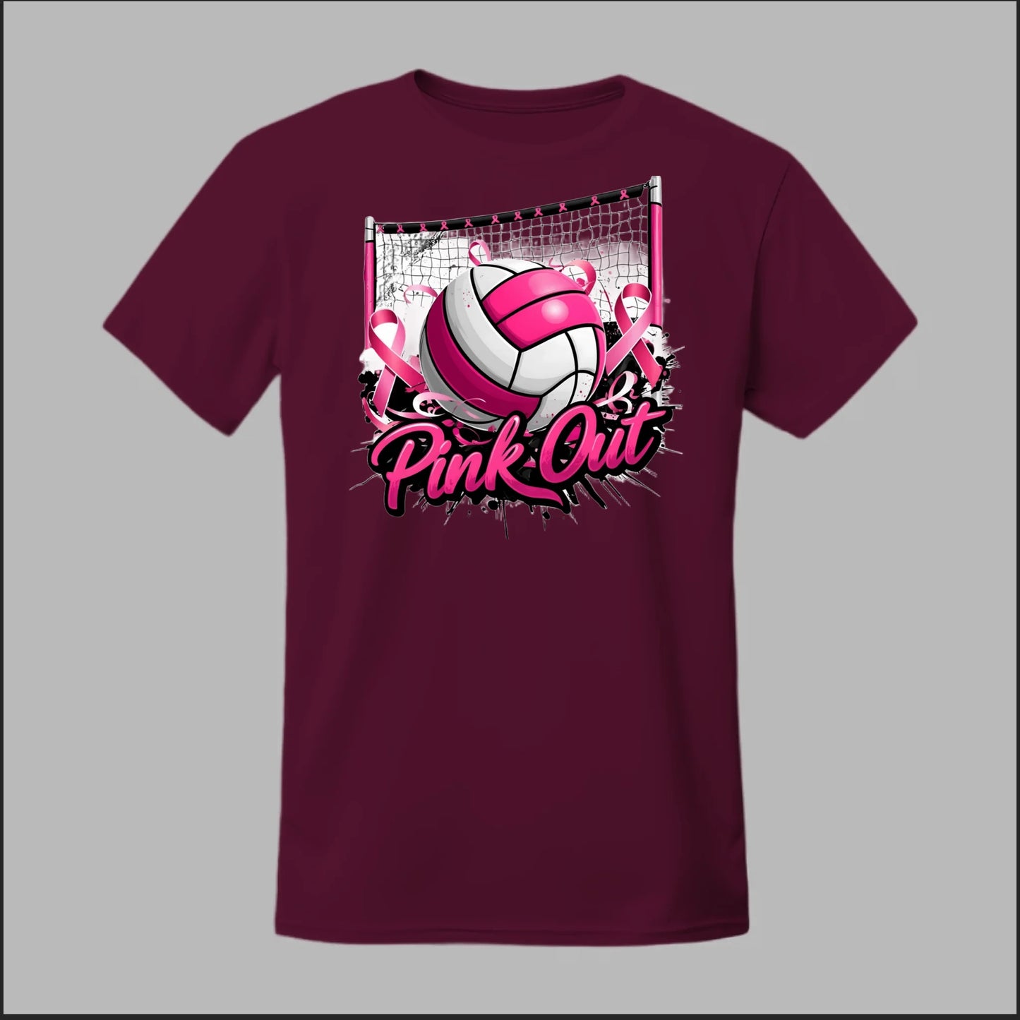 Pink Out Volleyball Tee