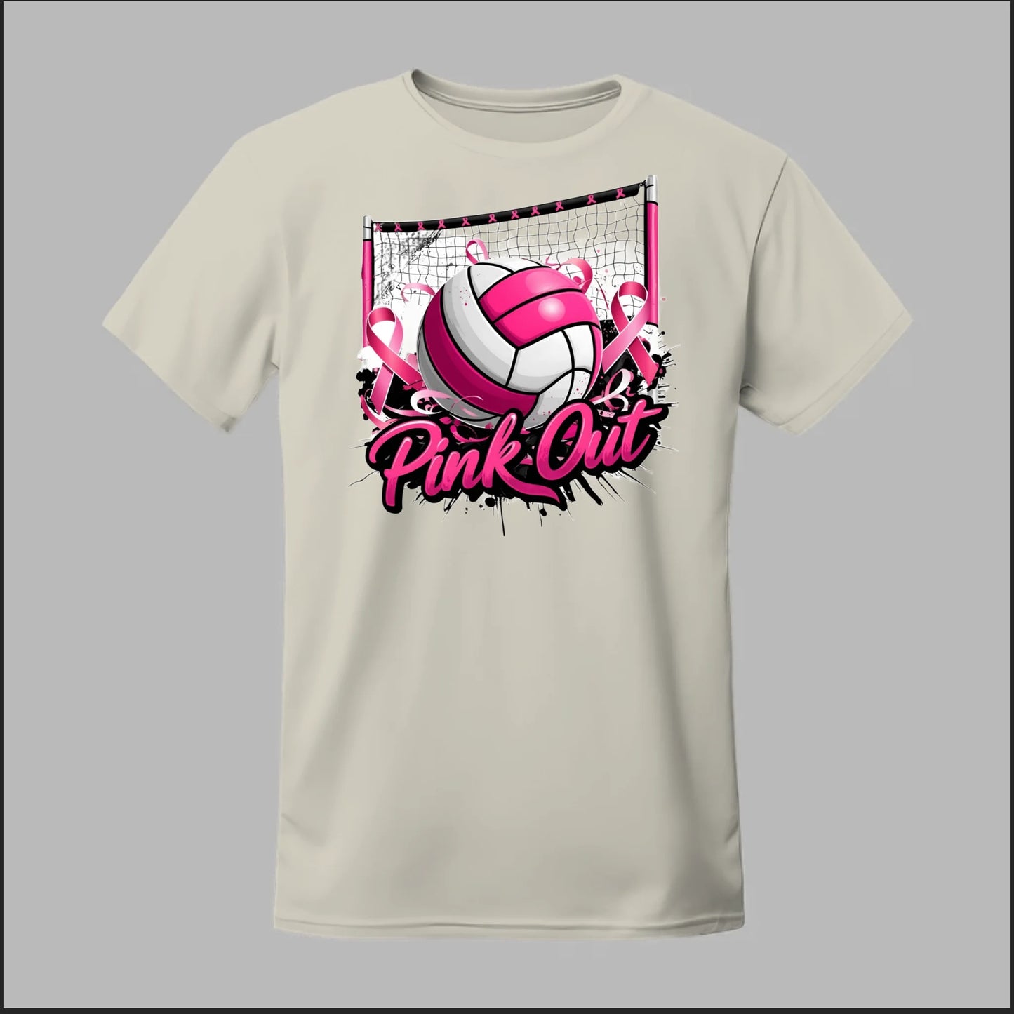 Pink Out Volleyball Tee