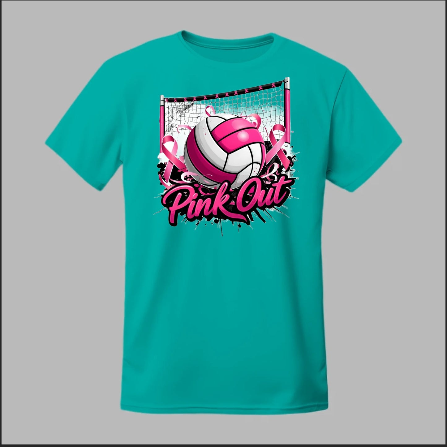 Pink Out Volleyball Tee