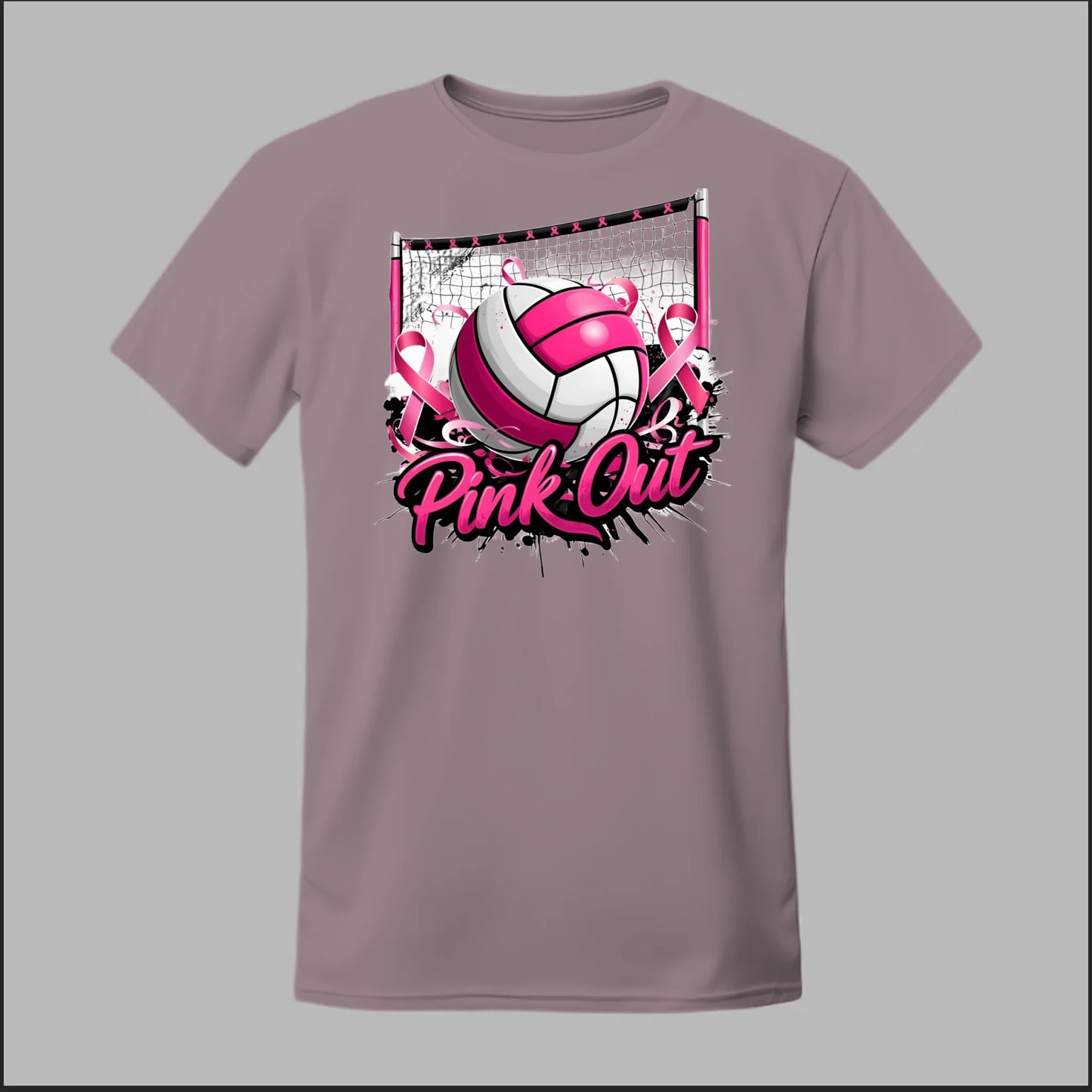 Pink Out Volleyball Tee