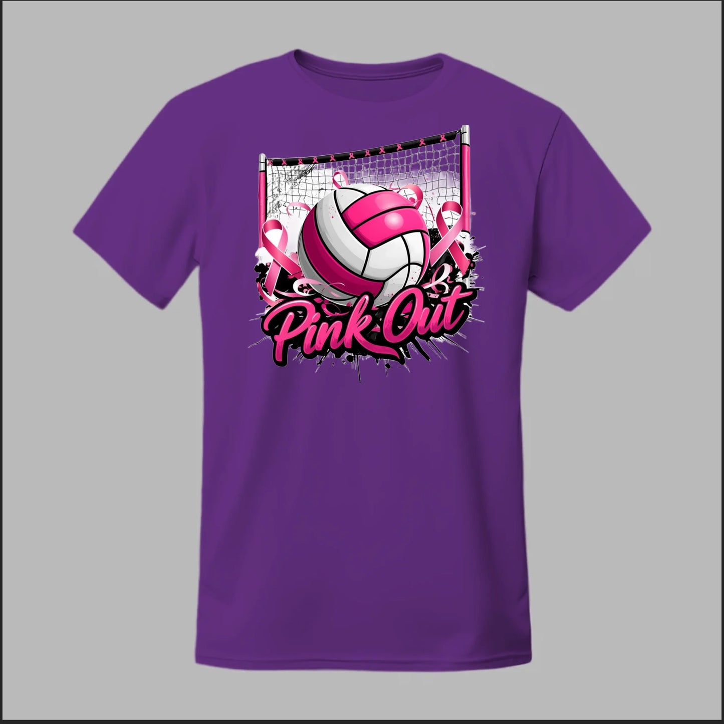 Pink Out Volleyball Tee
