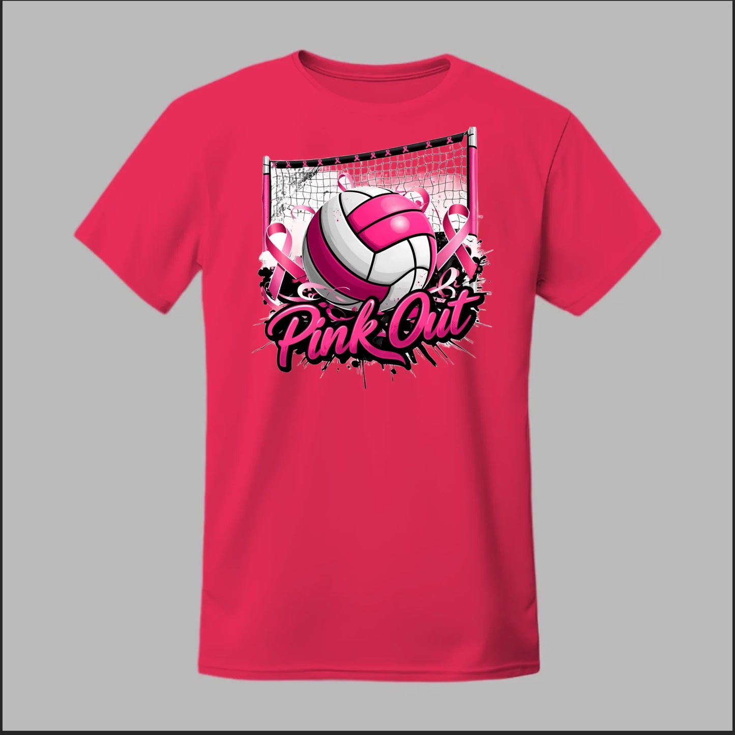 Pink Out Volleyball Tee