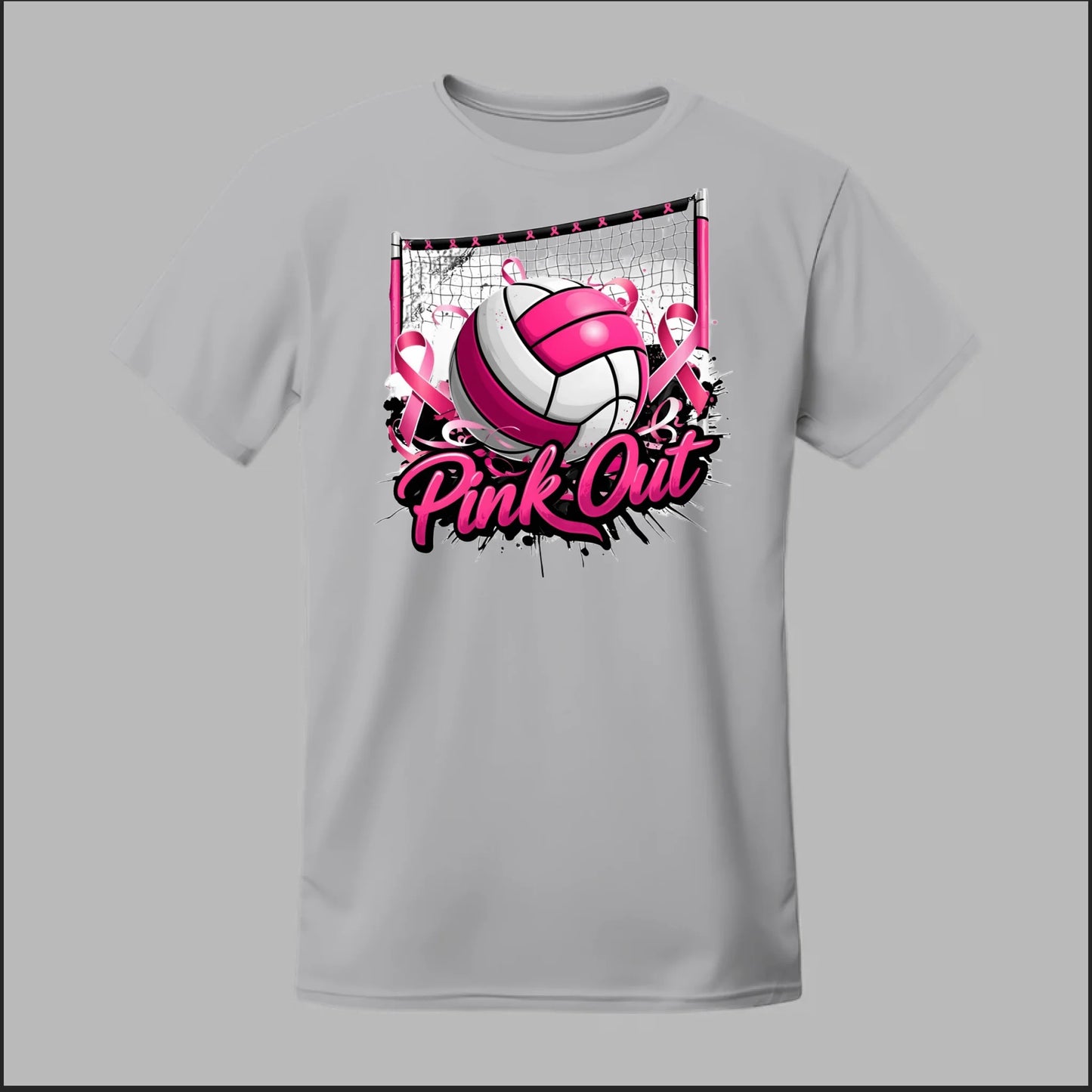 Pink Out Volleyball Tee