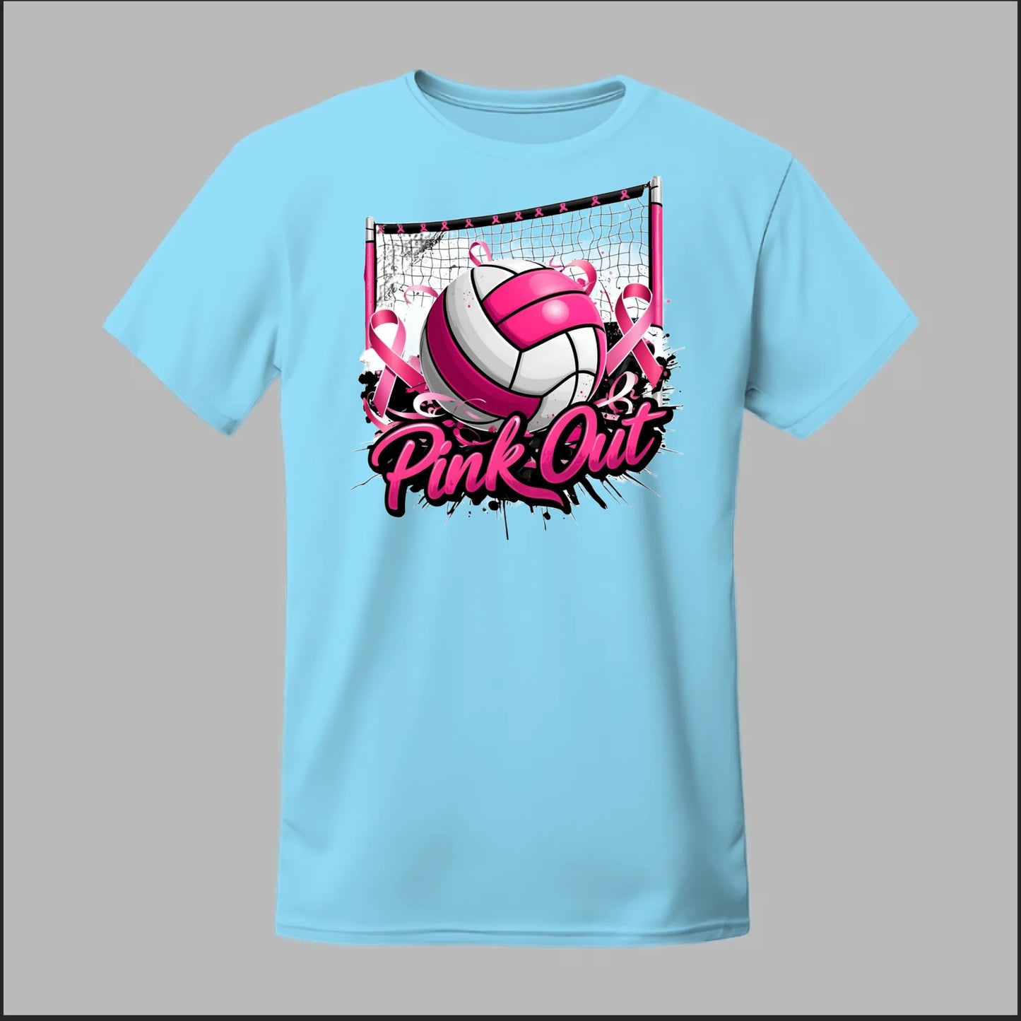 Pink Out Volleyball Tee