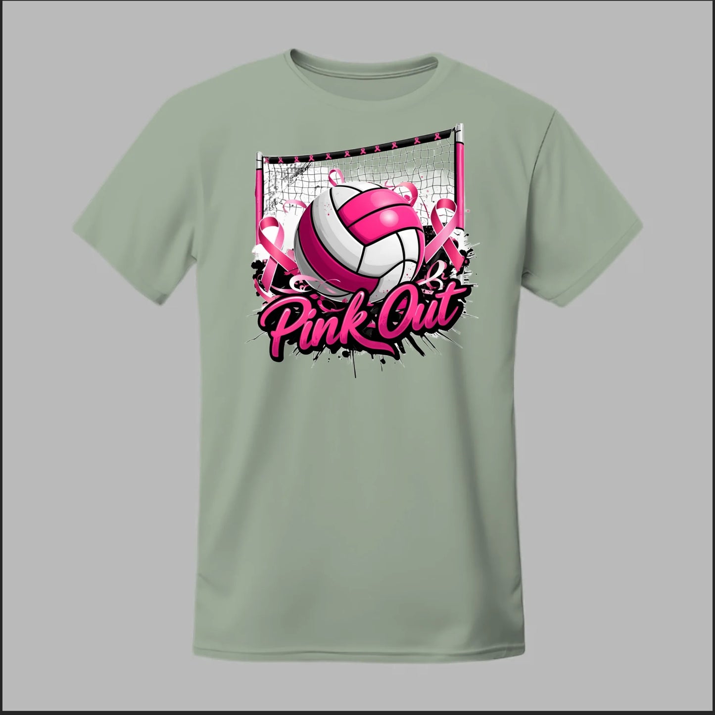 Pink Out Volleyball Tee