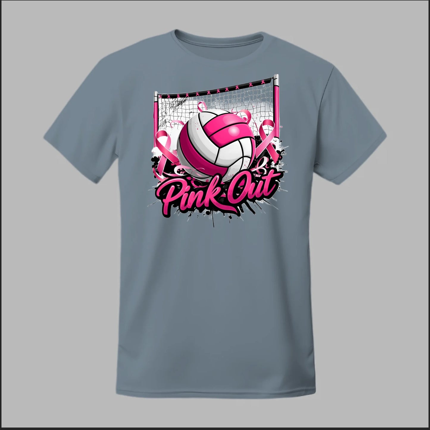 Pink Out Volleyball Tee