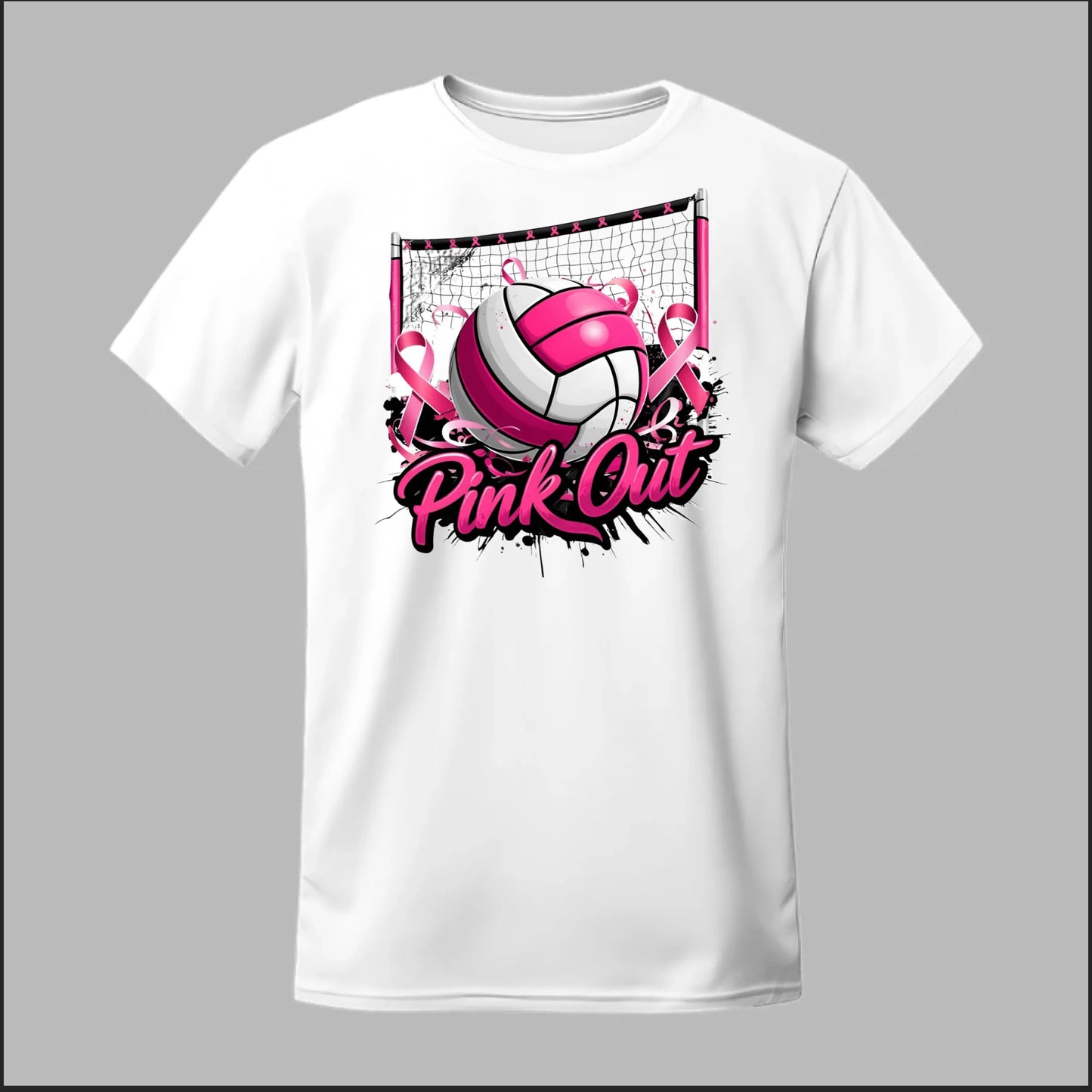 Pink Out Volleyball Tee