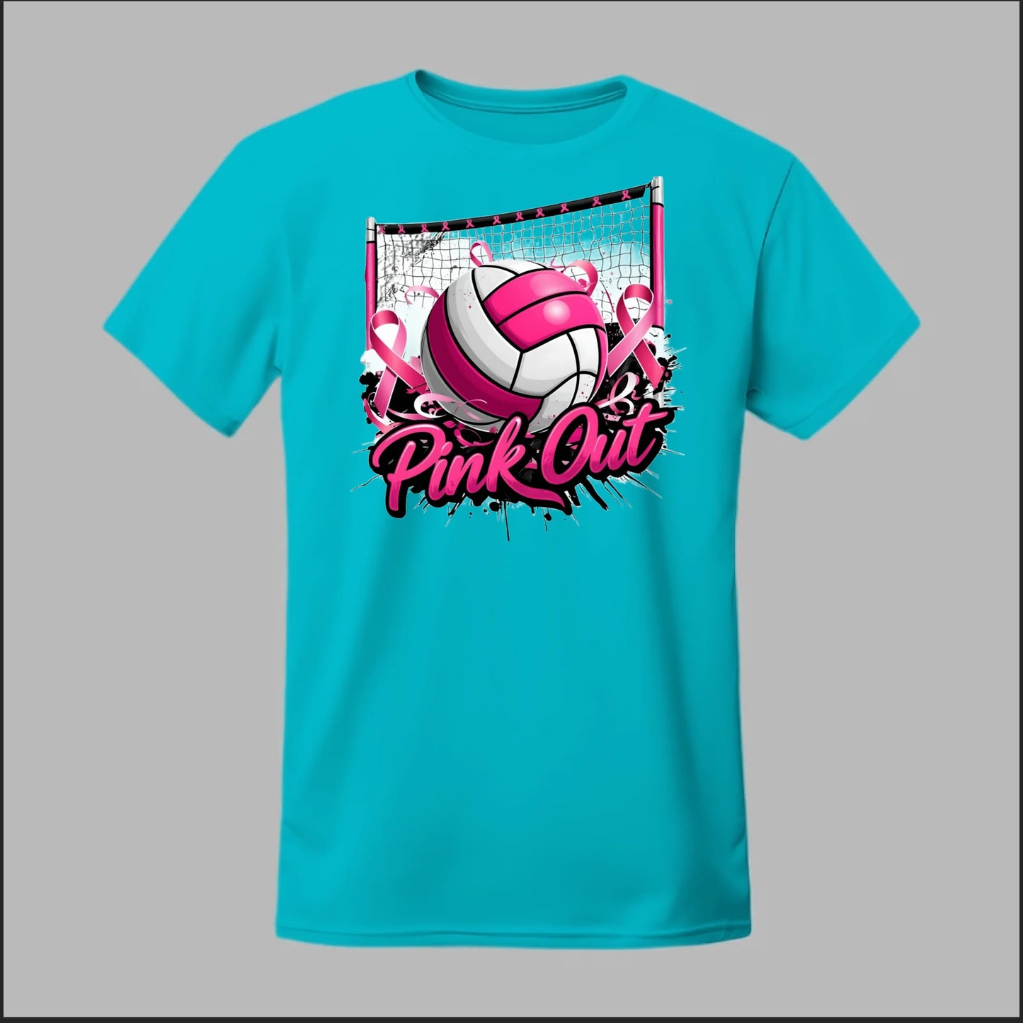 Pink Out Volleyball Tee