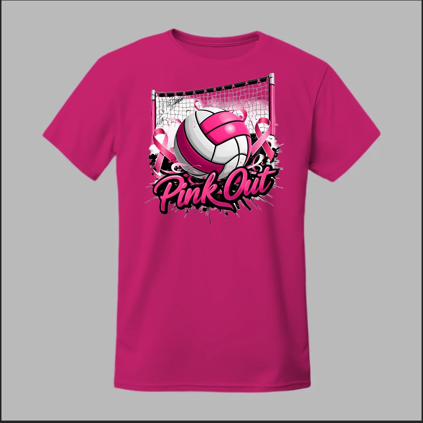 Pink Out Volleyball Tee