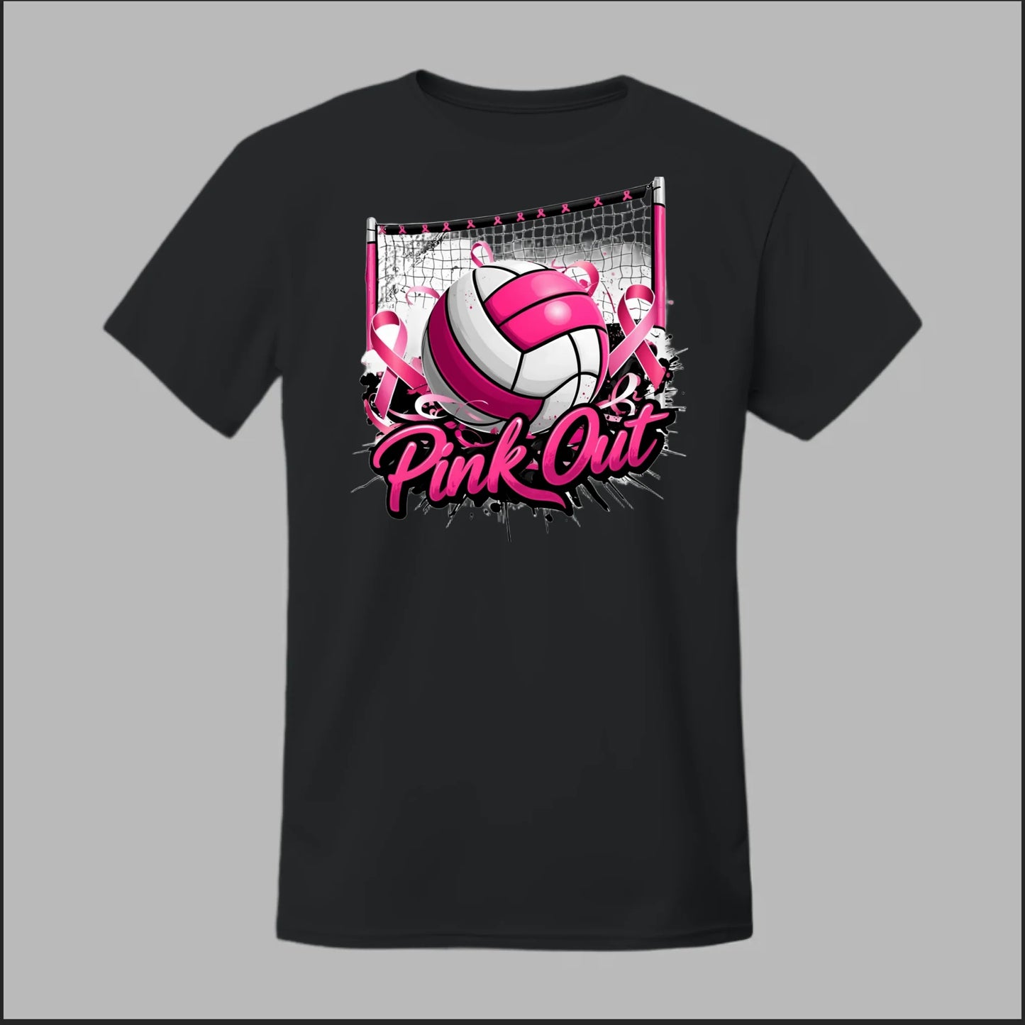 Pink Out Volleyball Tee