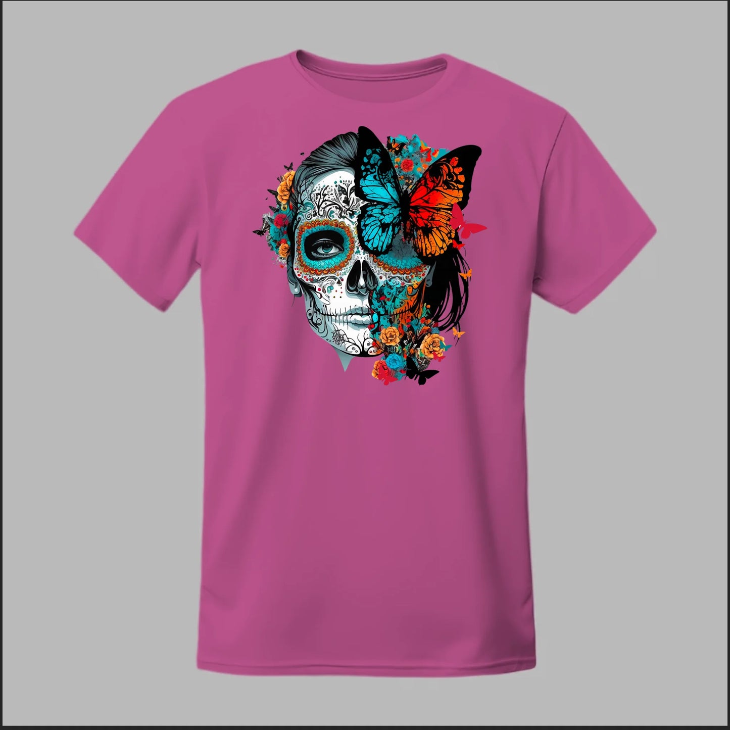 Día de los Muertos Sugar Skull & Butterfly Tee
