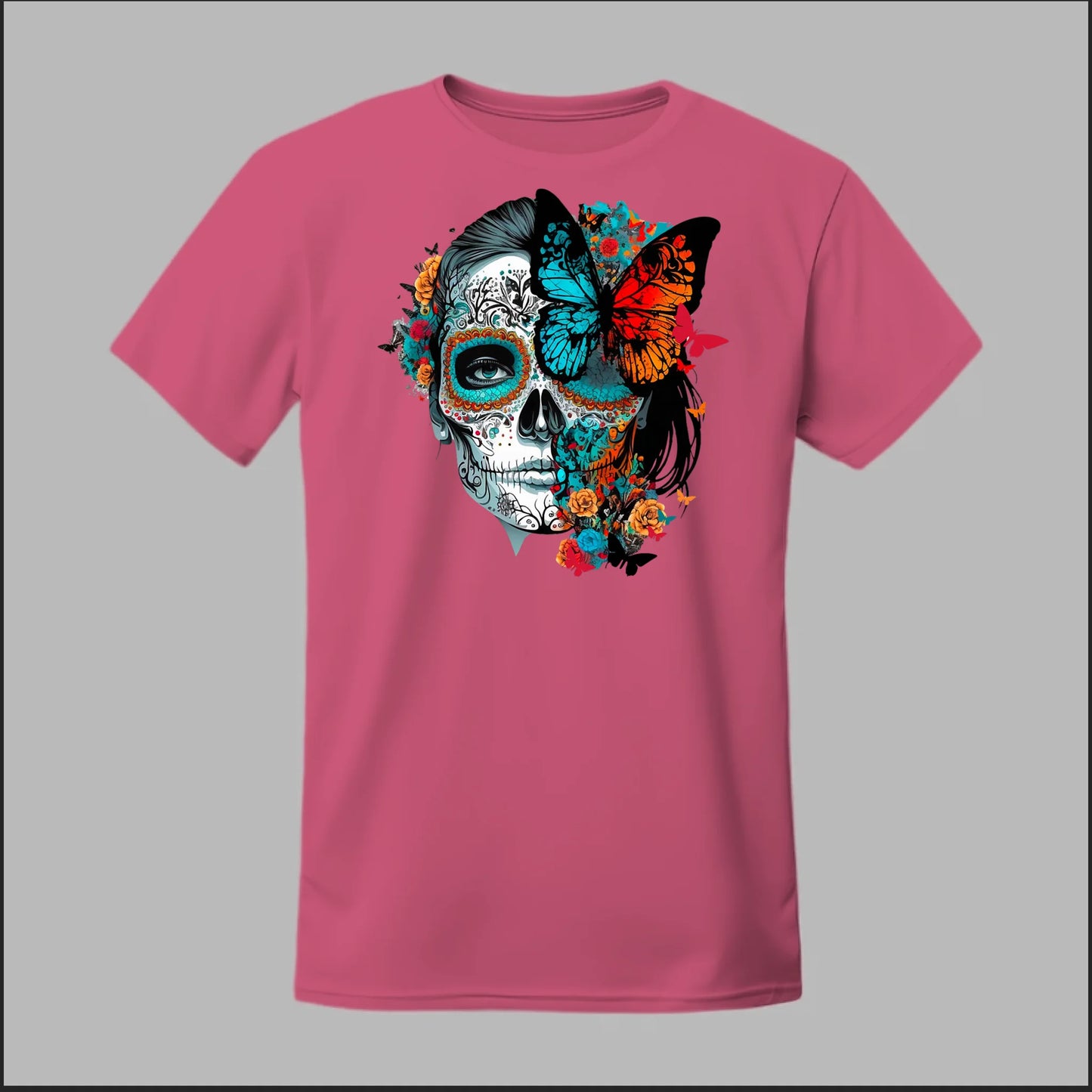 Día de los Muertos Sugar Skull & Butterfly Tee
