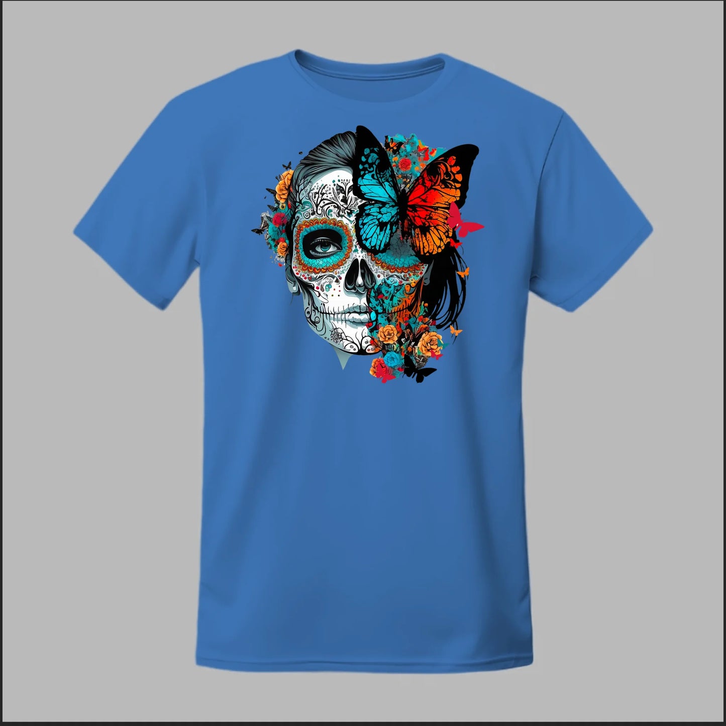 Día de los Muertos Sugar Skull & Butterfly Tee