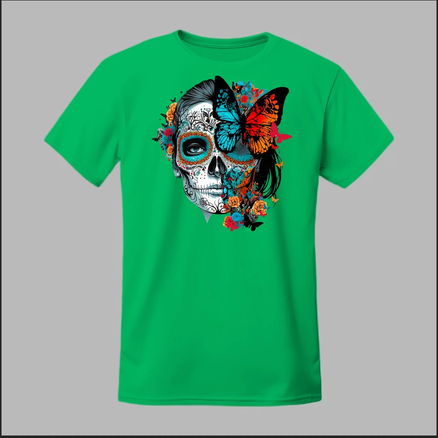 Día de los Muertos Sugar Skull & Butterfly Tee
