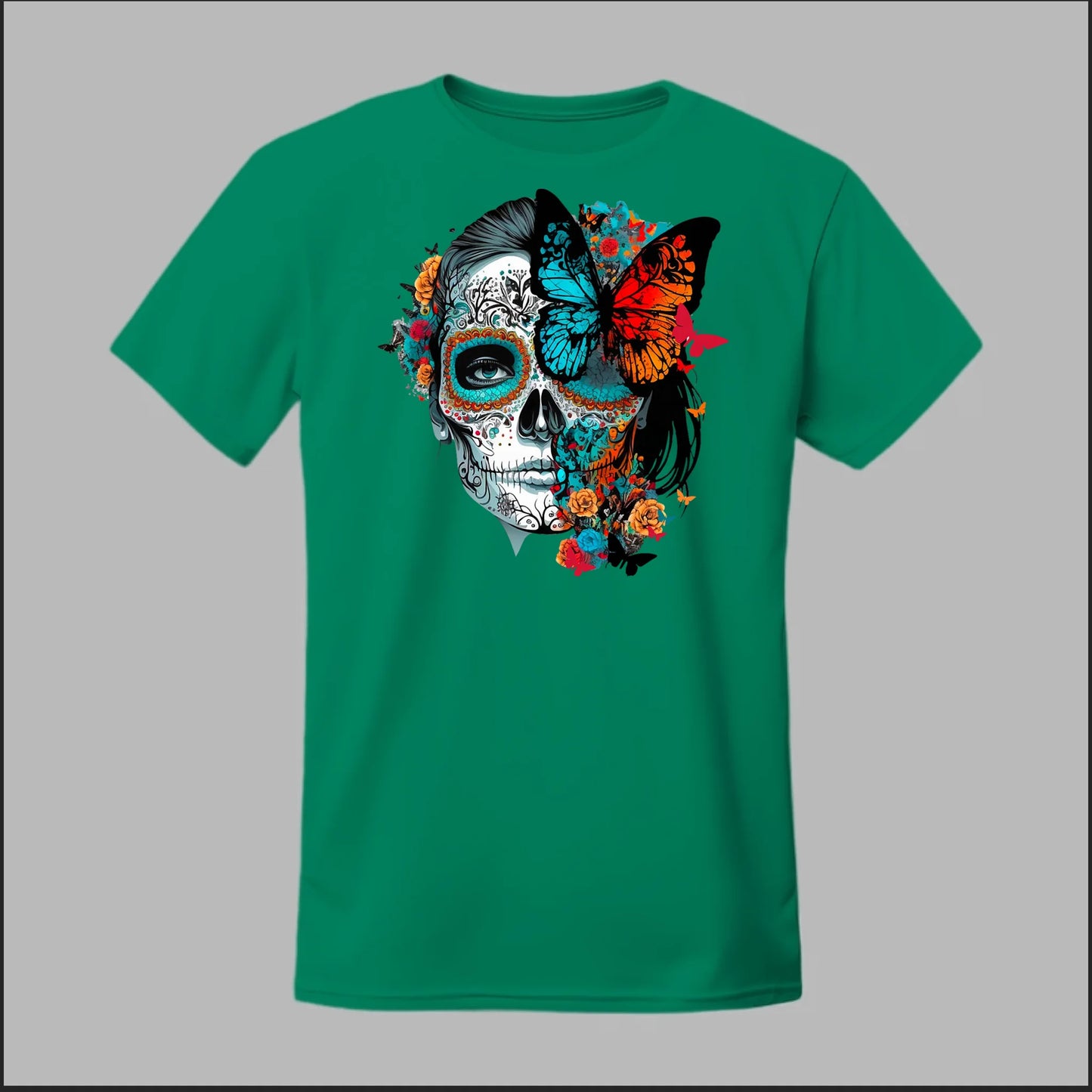 Día de los Muertos Sugar Skull & Butterfly Tee