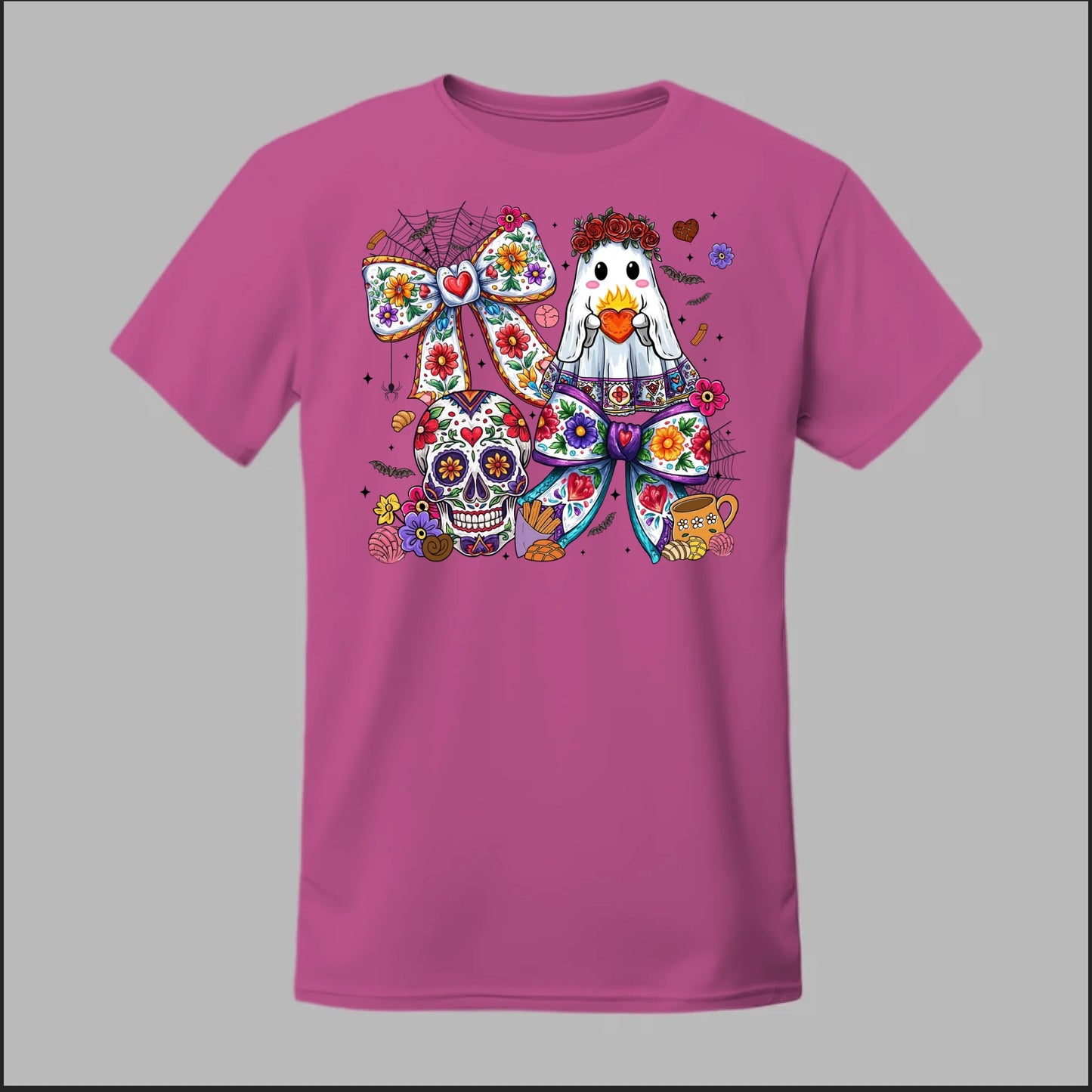 Día de los Muertos Ghost & Sugar Skull Tee