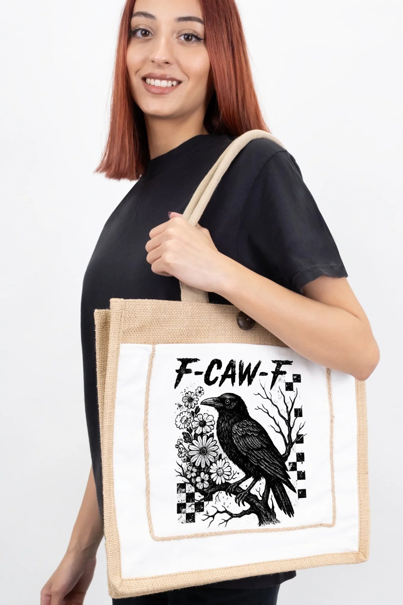 F-CAW-F Crow Tote Bag
