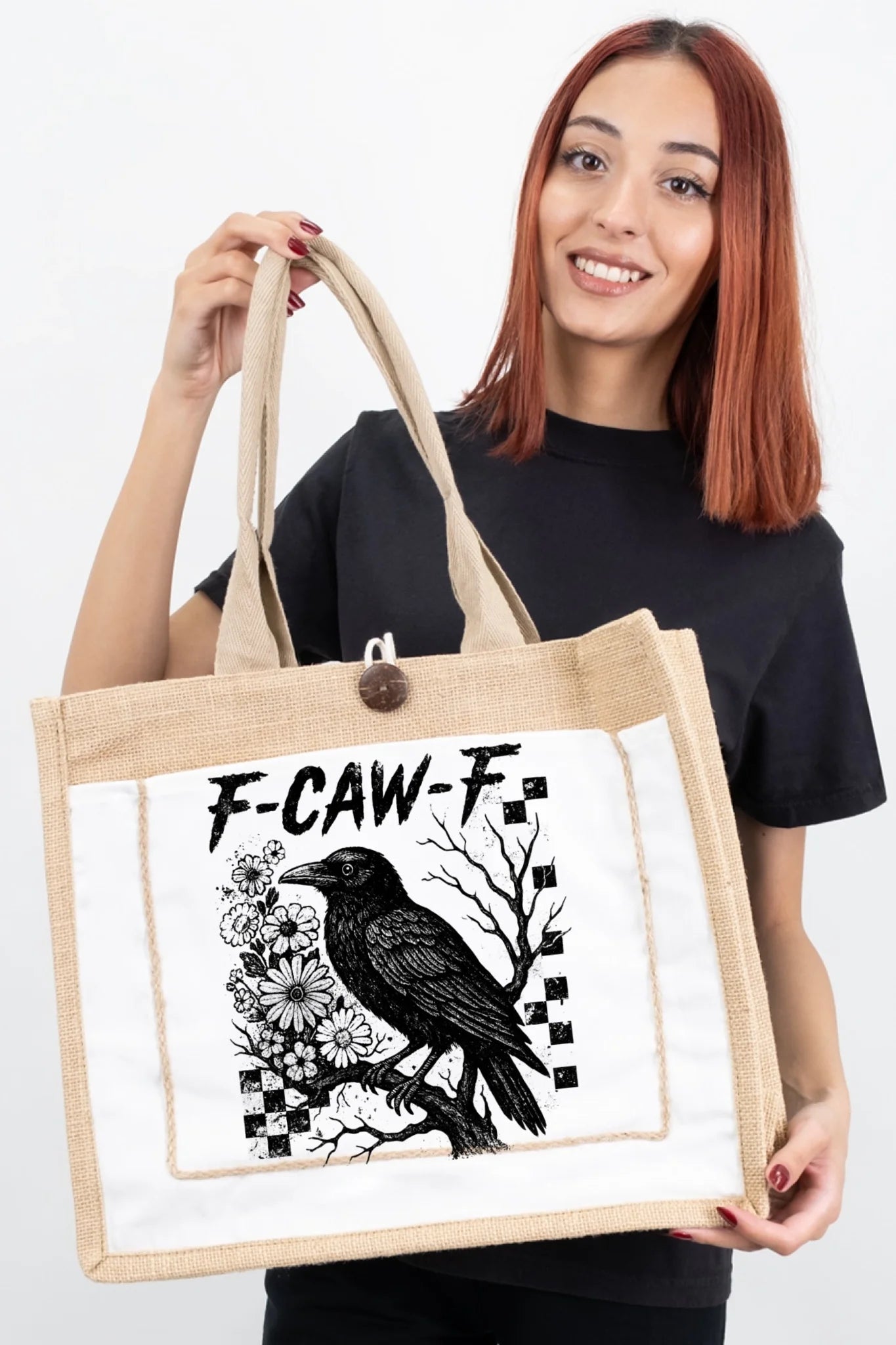 F-CAW-F Crow Tote Bag