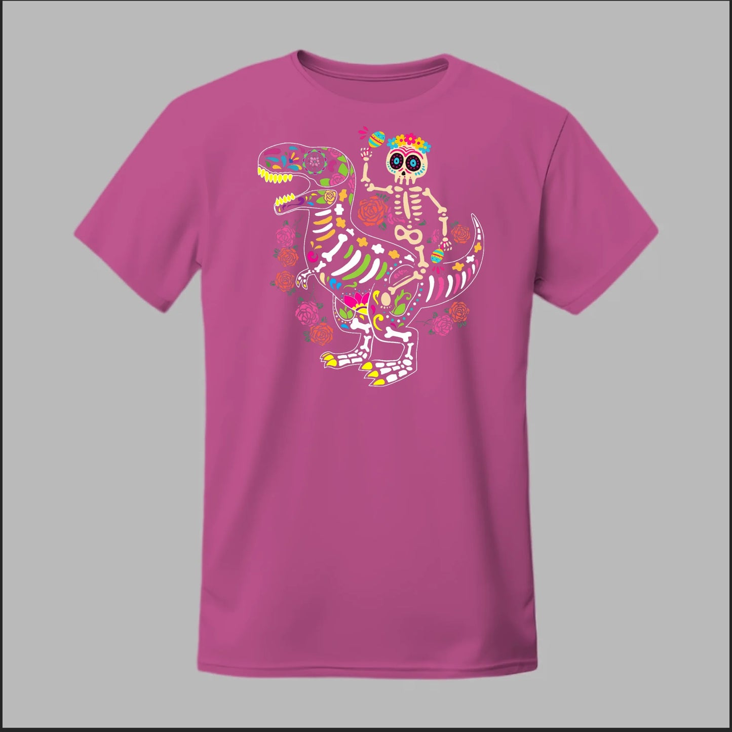 Día de los Muertos Dinosaurio Tee