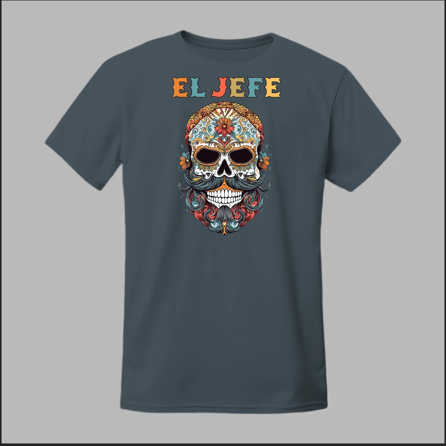 Día de los Muertos Mustache Tee