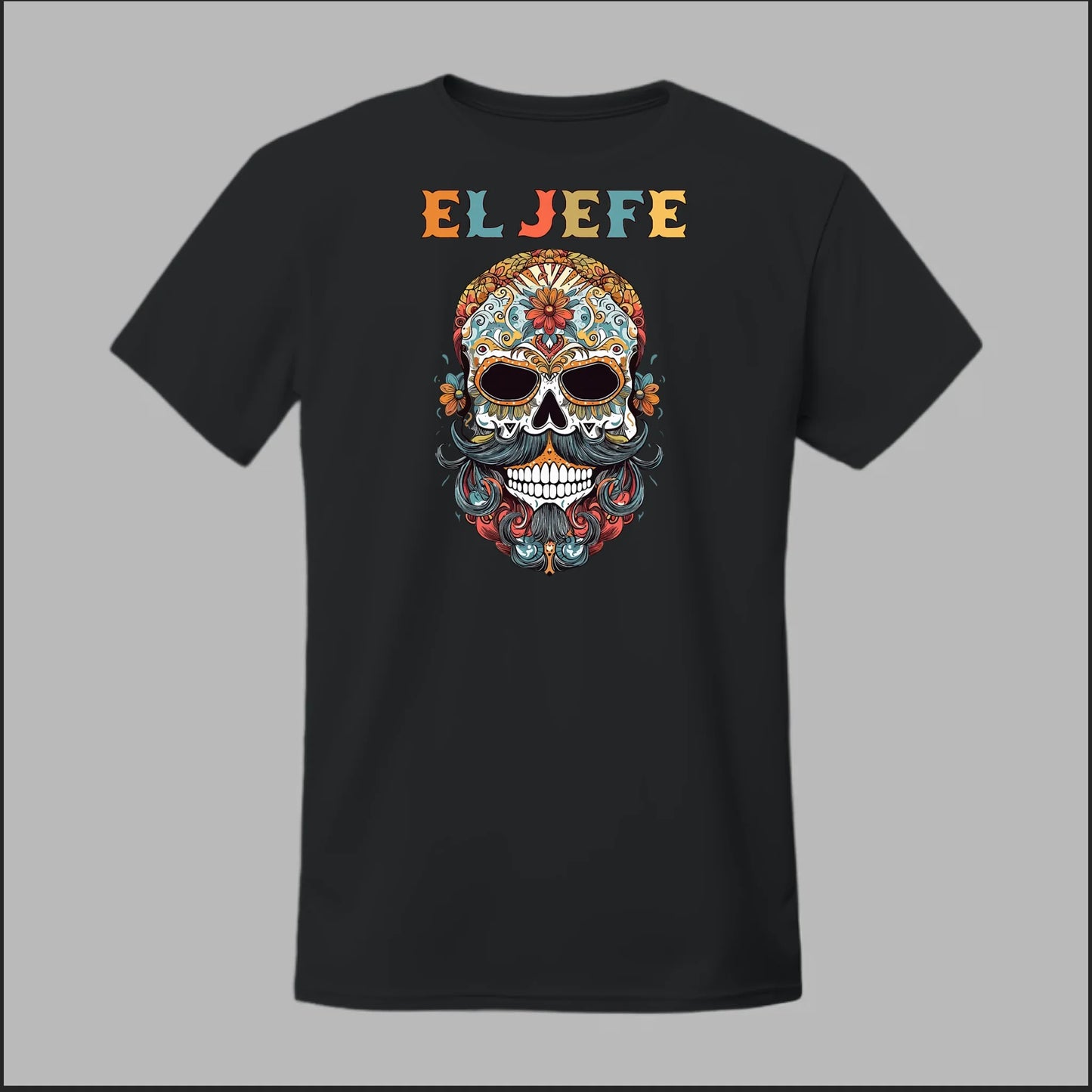 Día de los Muertos Mustache Tee