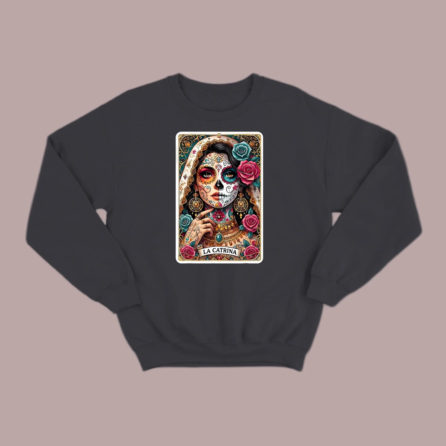 La Catrina Tarot Card Sweatshirt