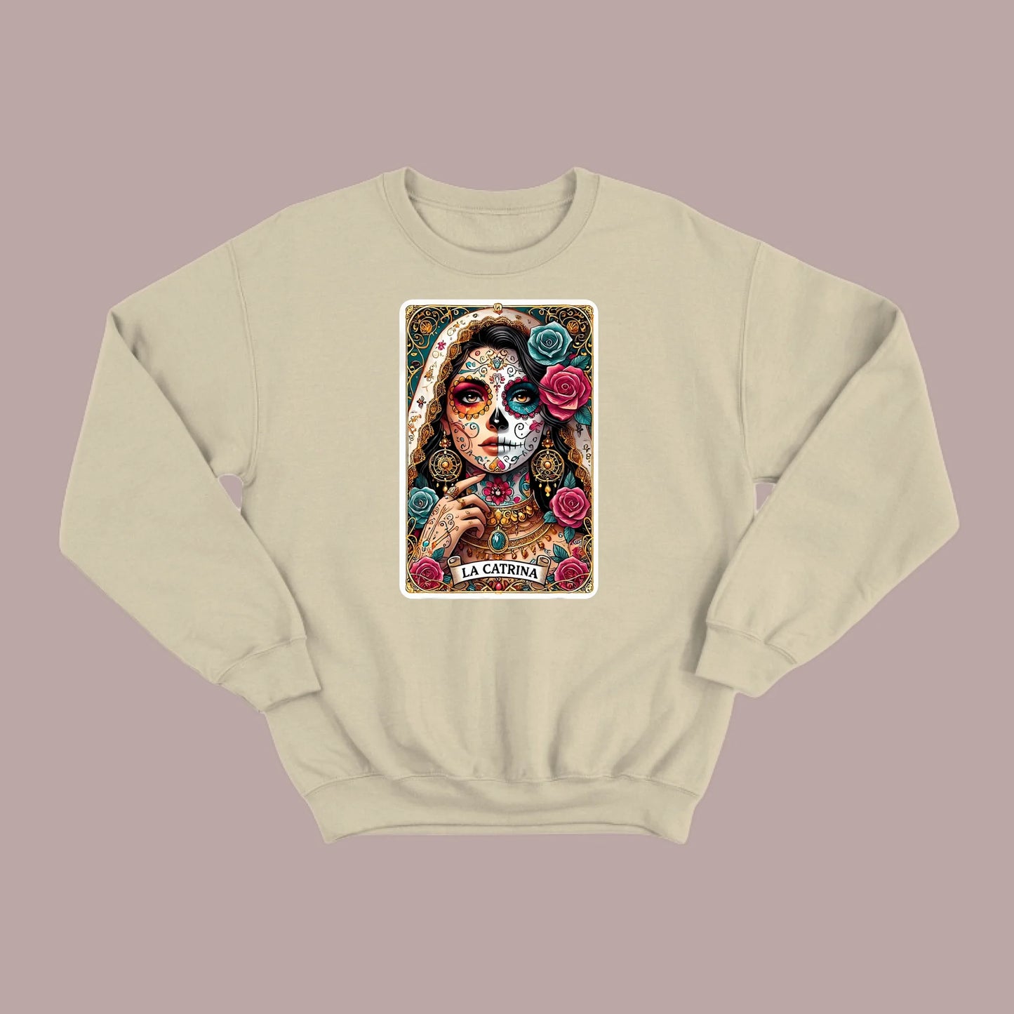 La Catrina Tarot Card Sweatshirt
