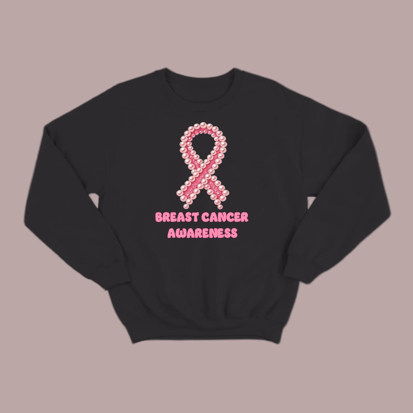 Breast Cancer Awareness Pearls Sweatshirt