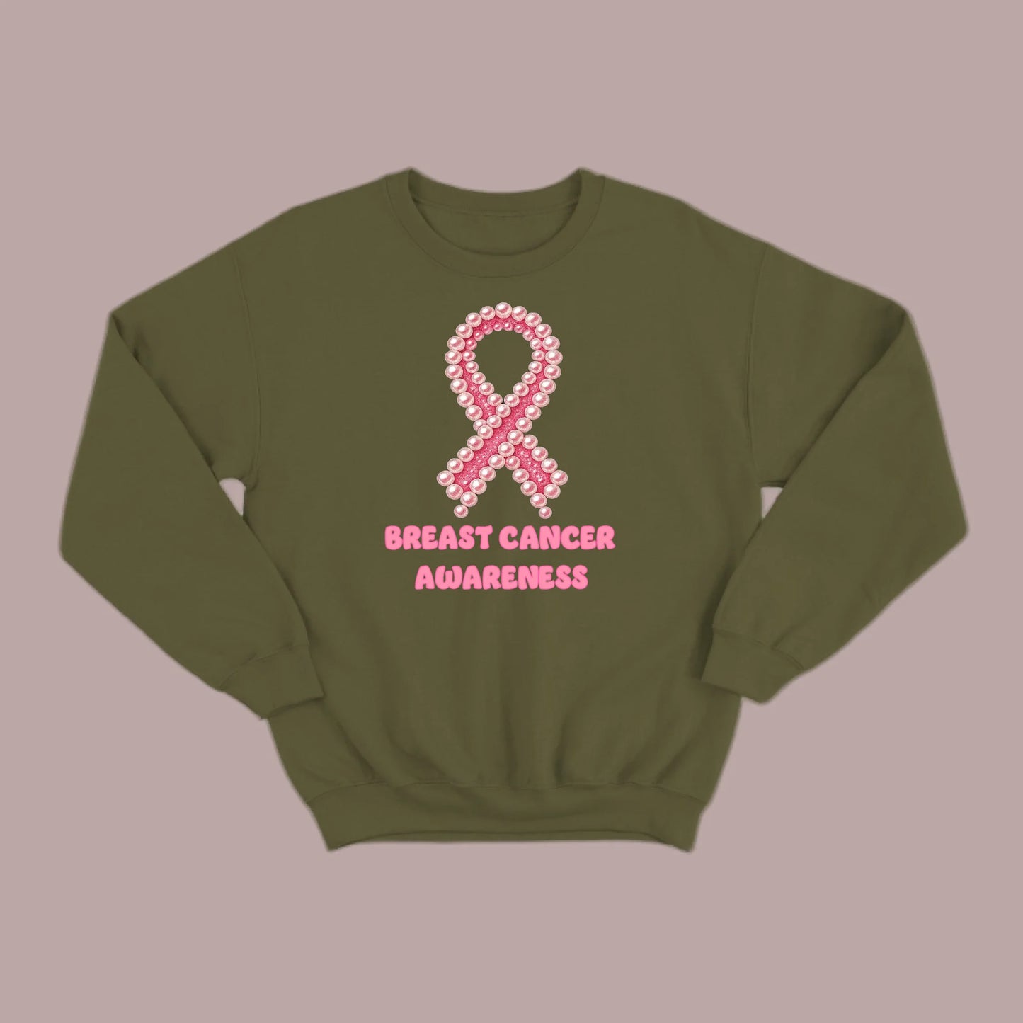 Breast Cancer Awareness Pearls Sweatshirt