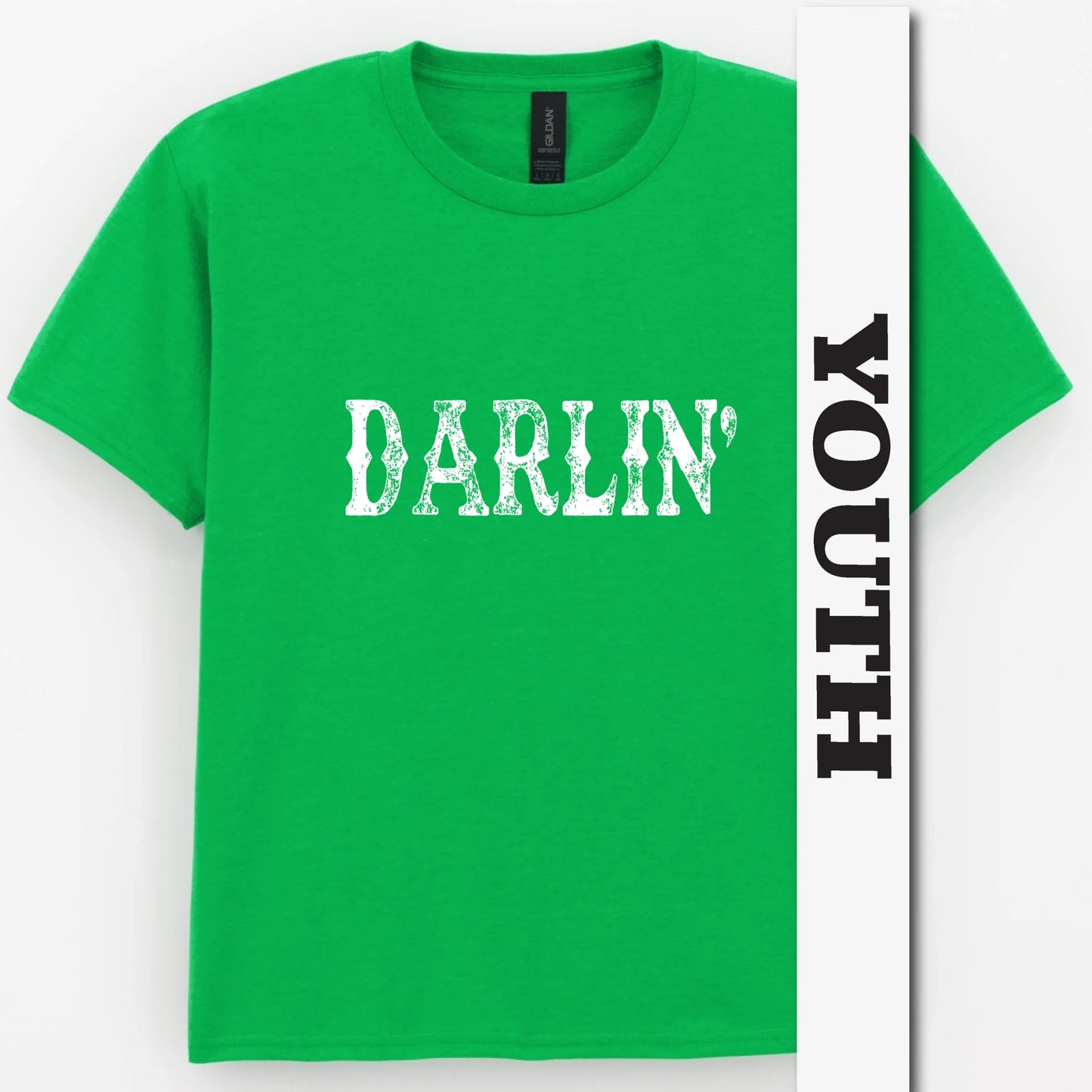 Darlin’ Distressed Western Design Youth Shirt