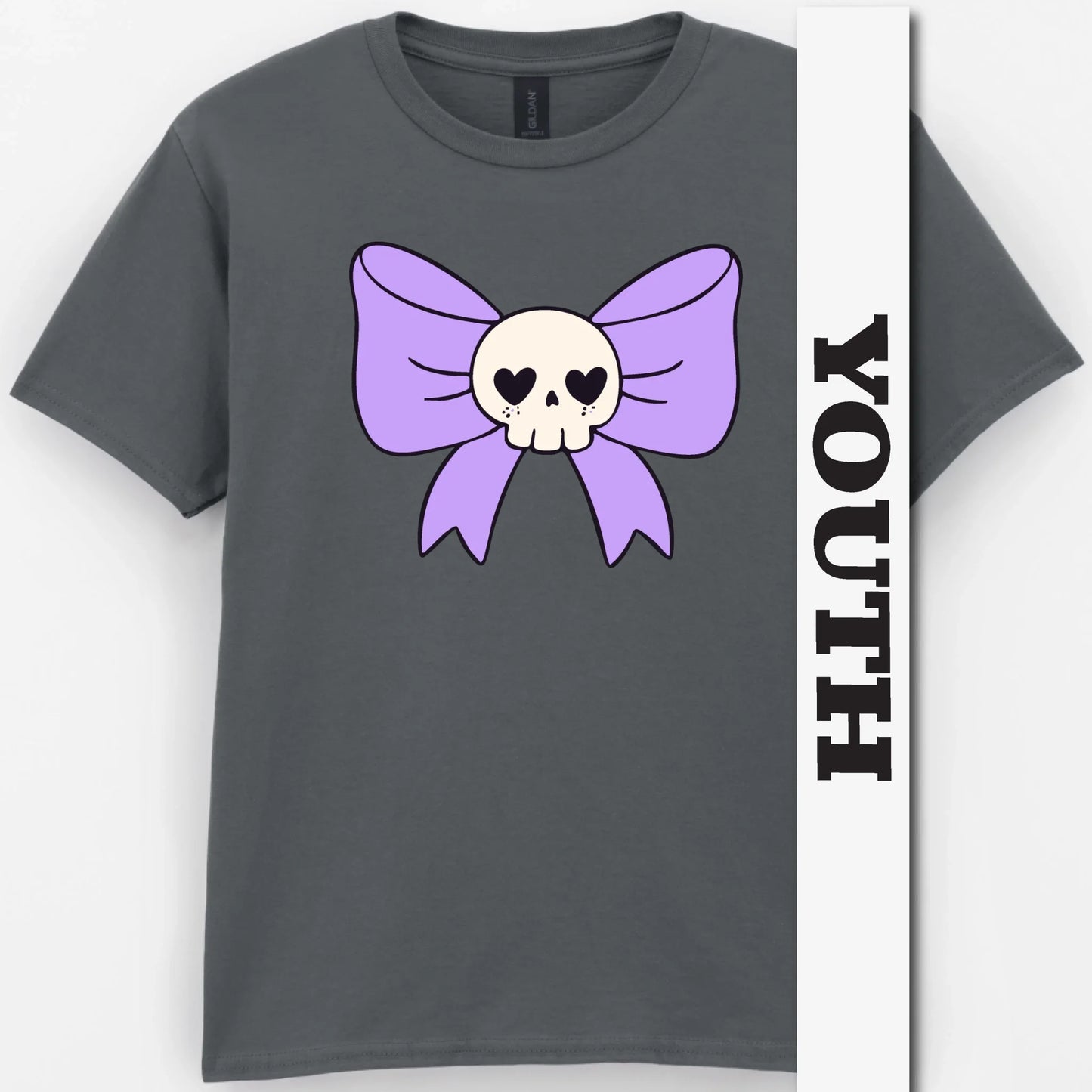 Skull Bow Youth Shirt