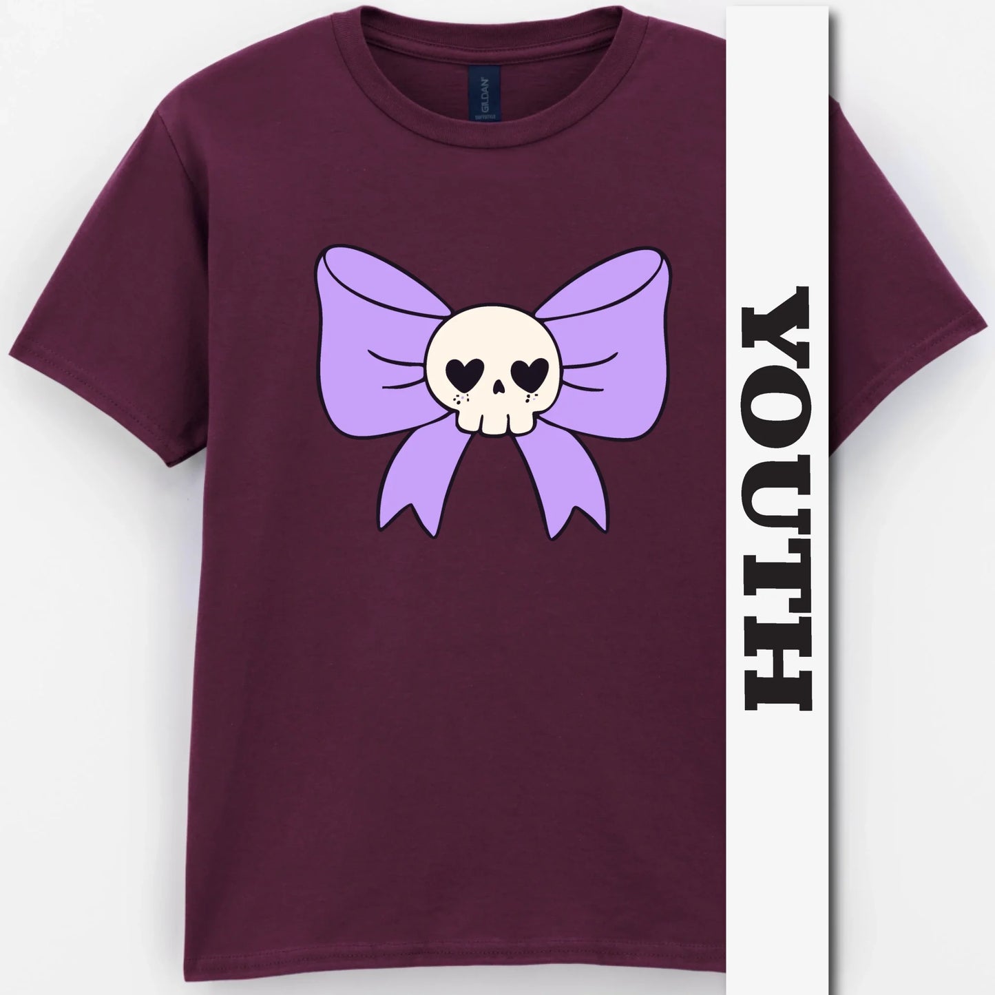 Skull Bow Youth Shirt