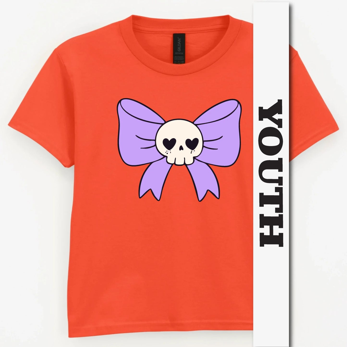 Skull Bow Youth Shirt