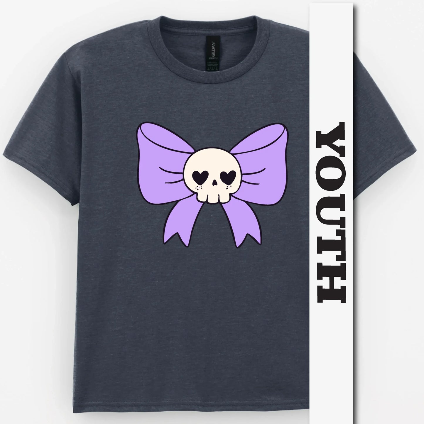 Skull Bow Youth Shirt
