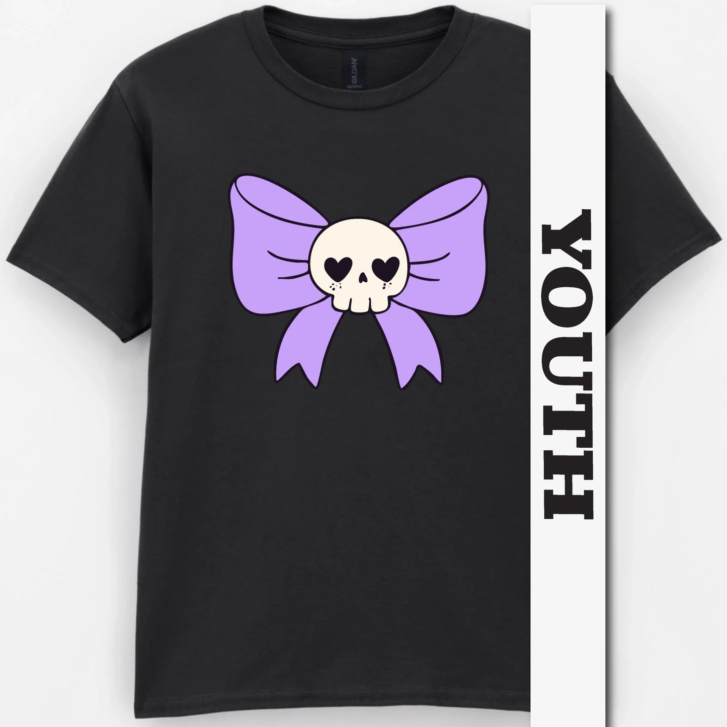 Skull Bow Youth Shirt