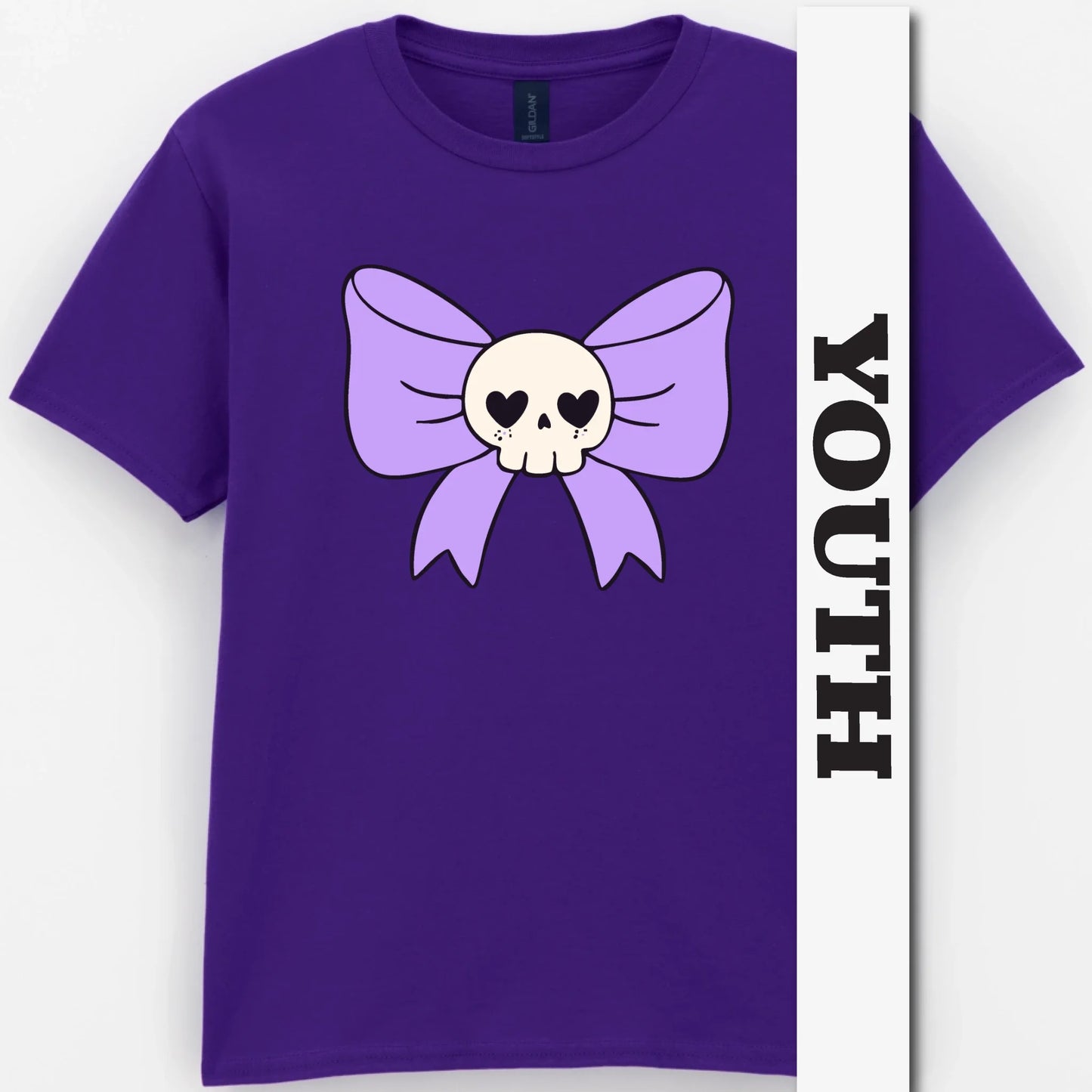 Skull Bow Youth Shirt