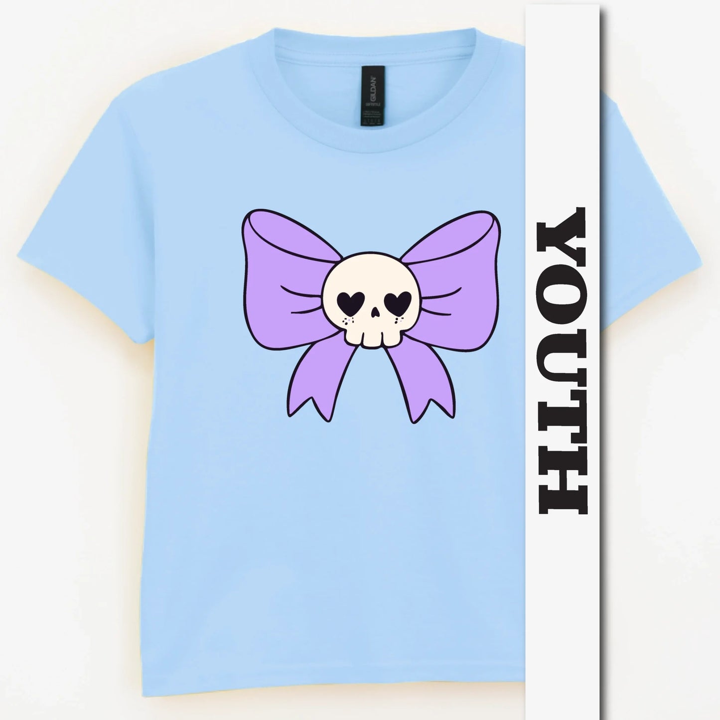 Skull Bow Youth Shirt