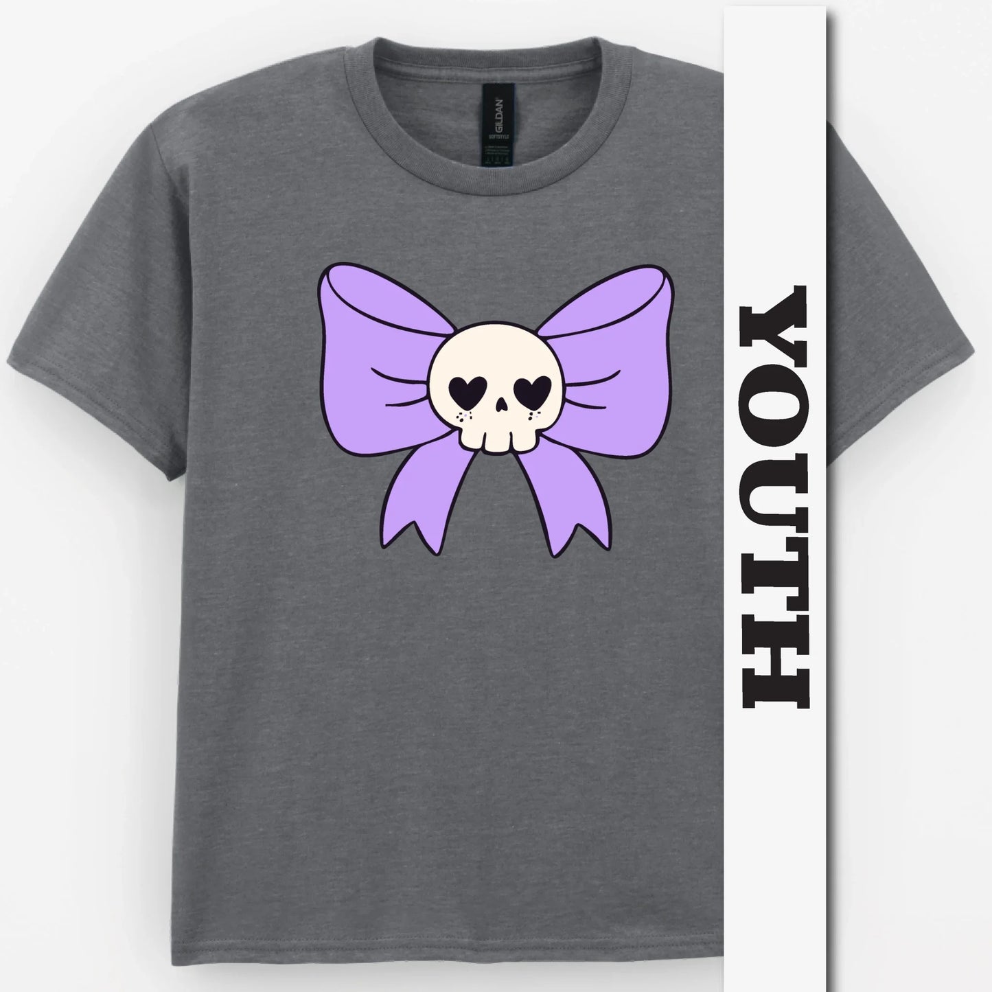 Skull Bow Youth Shirt