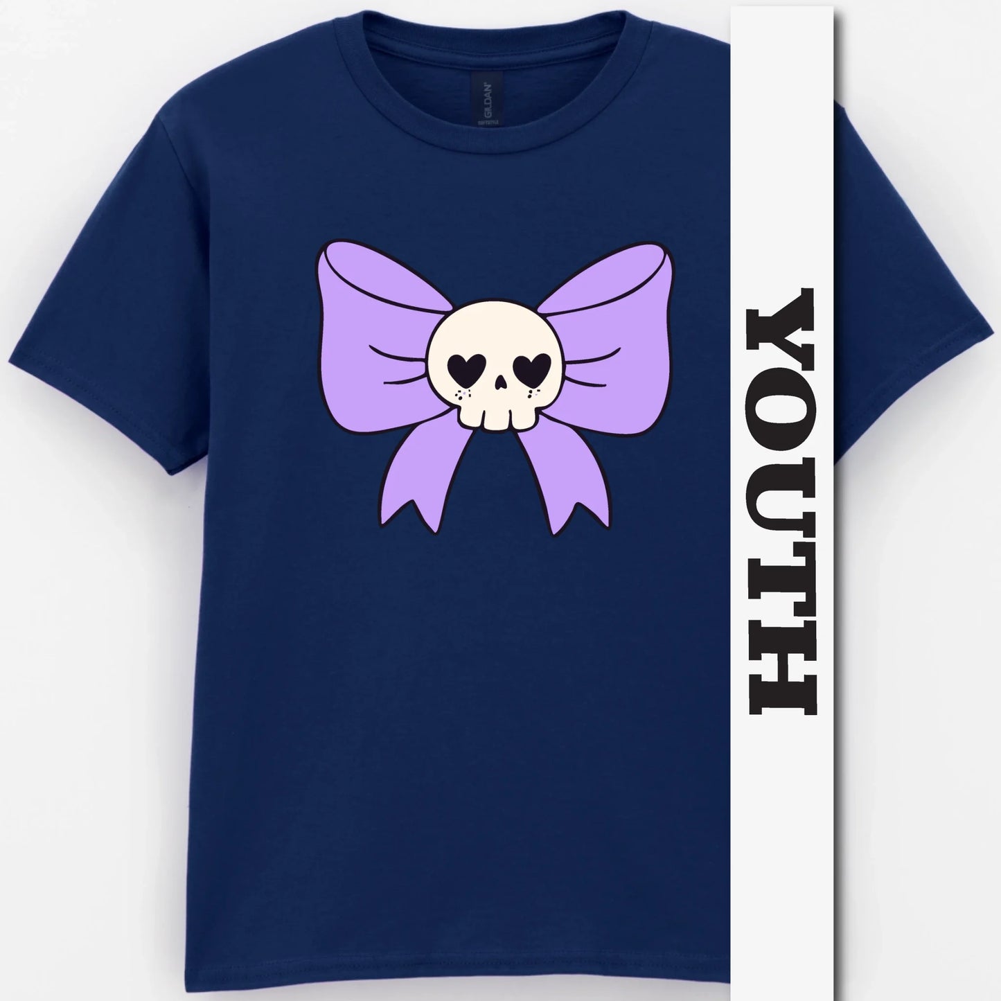 Skull Bow Youth Shirt