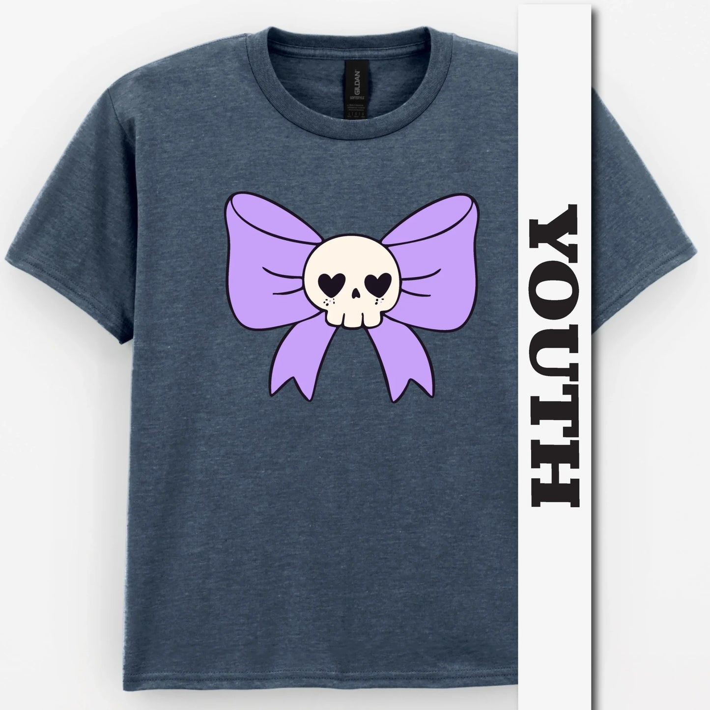 Skull Bow Youth Shirt
