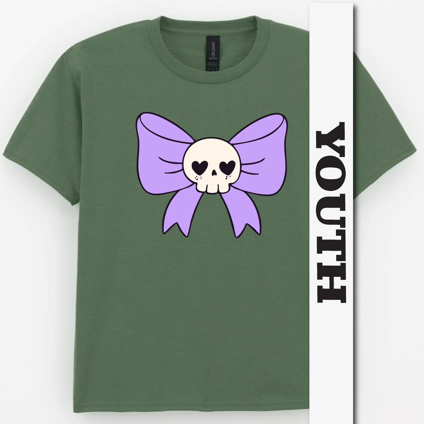 Skull Bow Youth Shirt