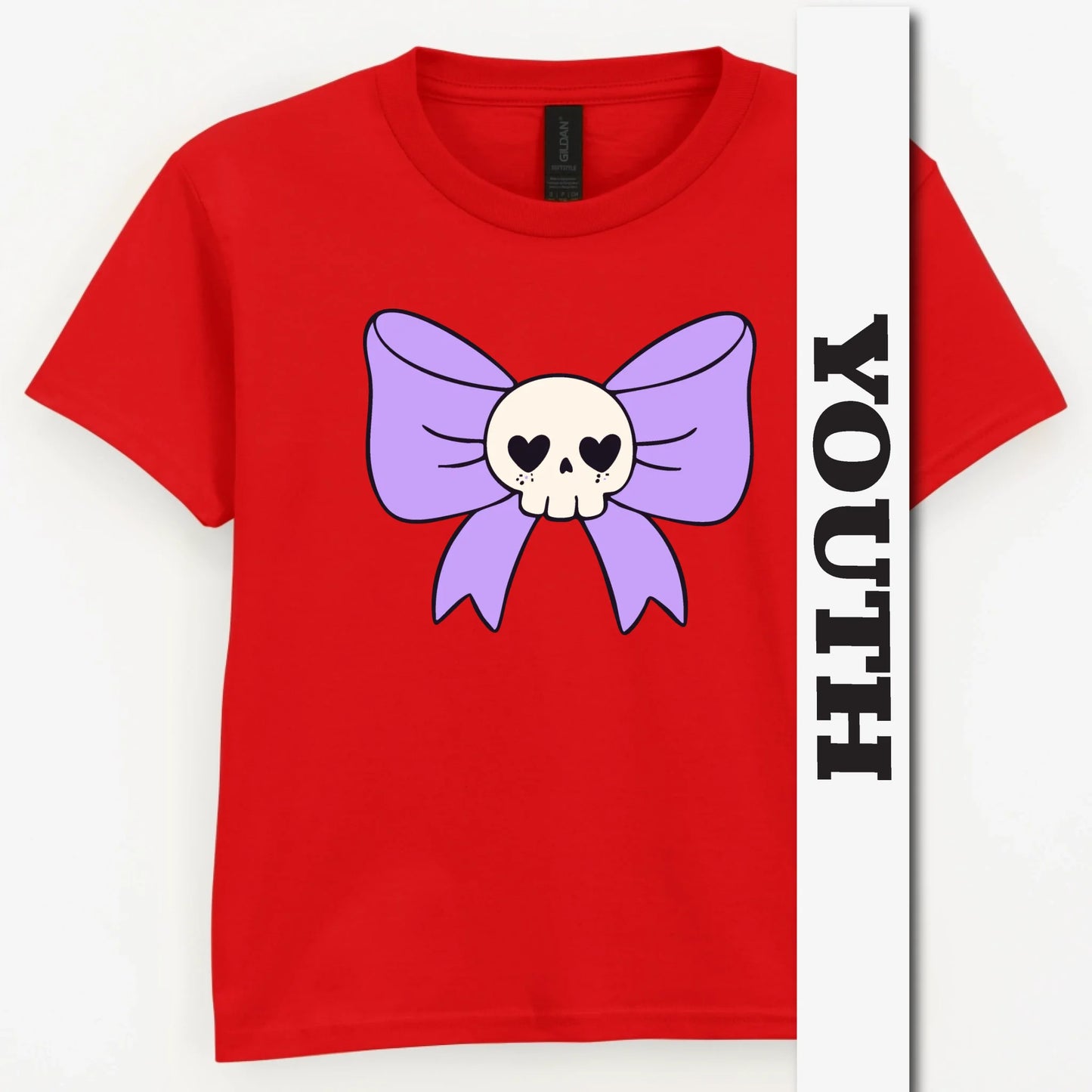 Skull Bow Youth Shirt