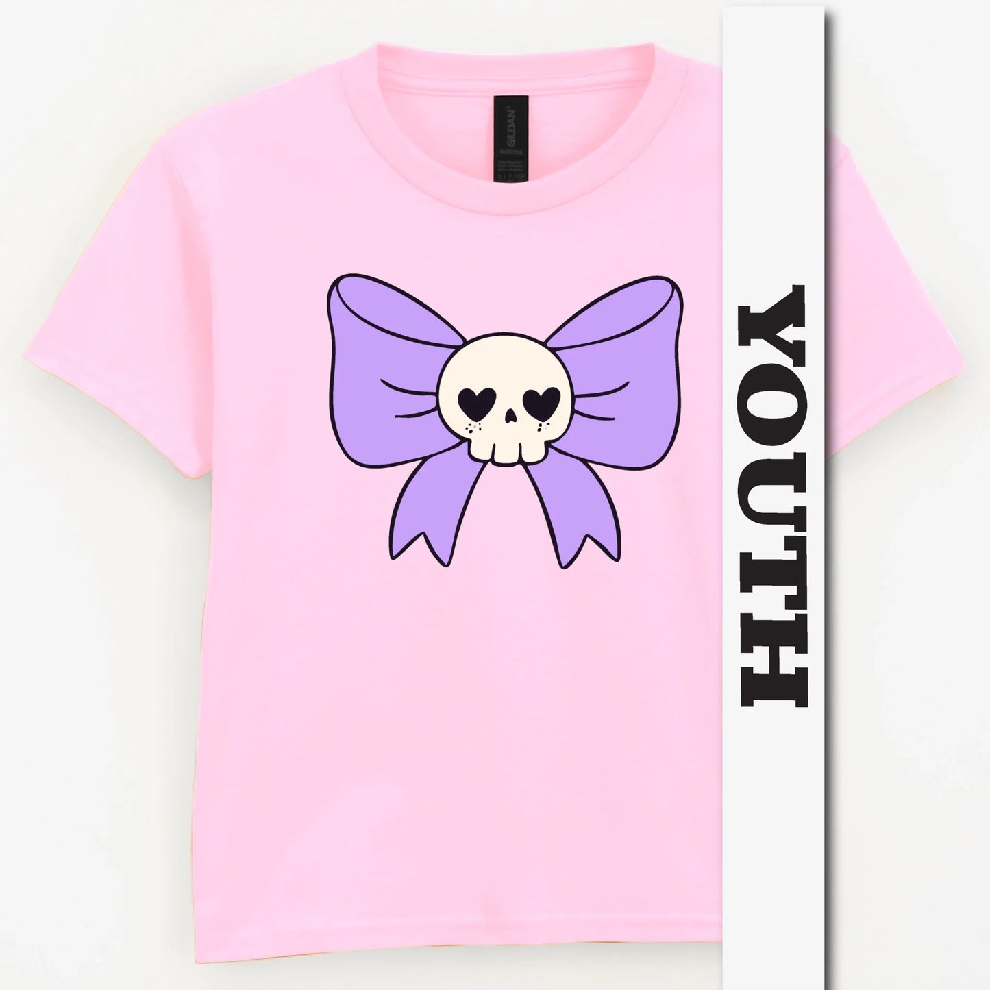 Skull Bow Youth Shirt