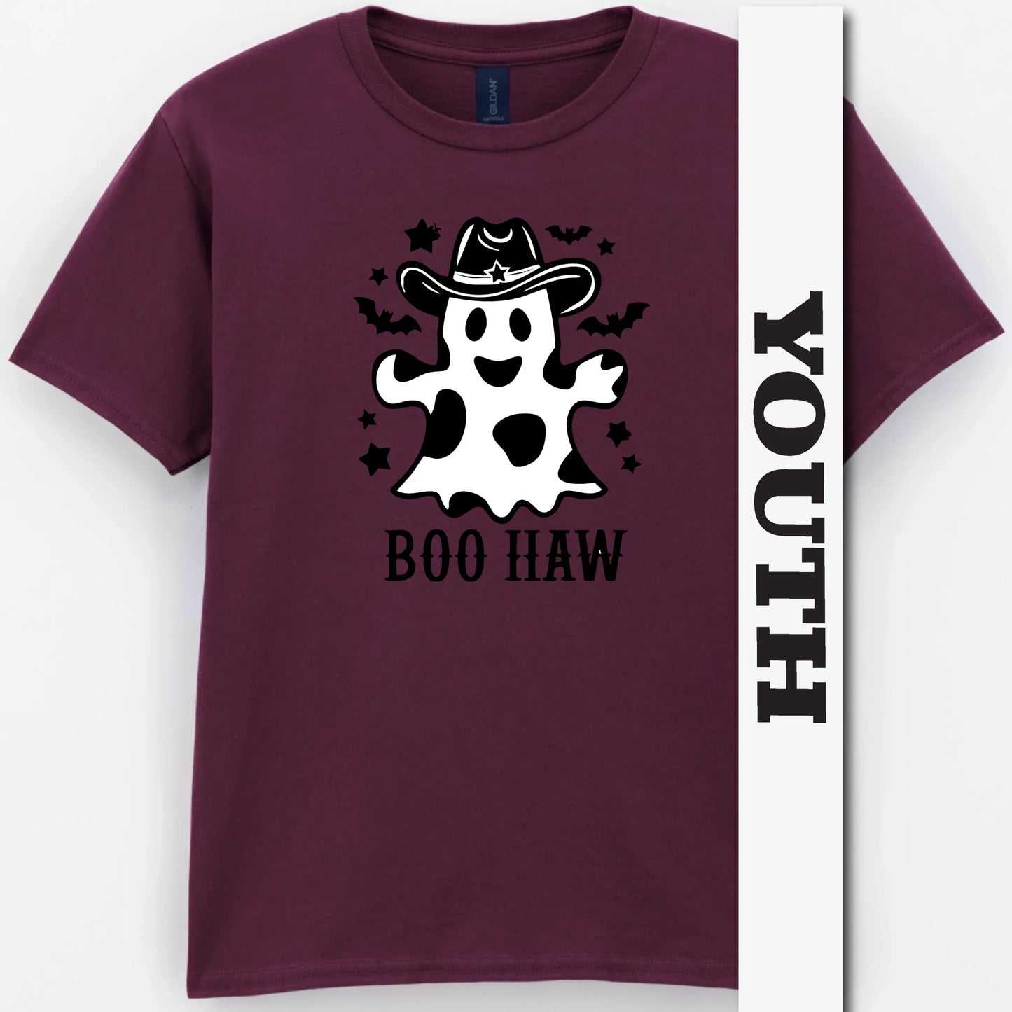"BOO HAW" Ghost Youth Shirt