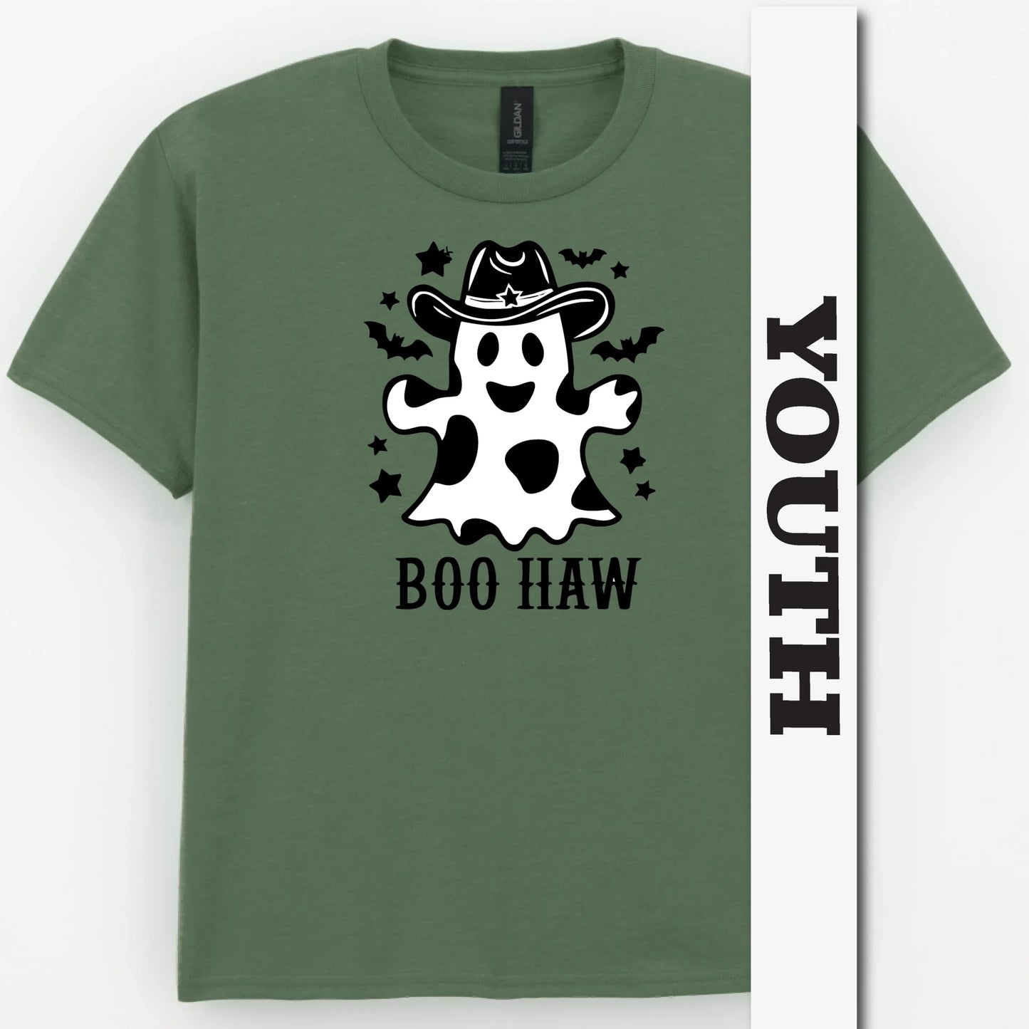 "BOO HAW" Ghost Youth Shirt